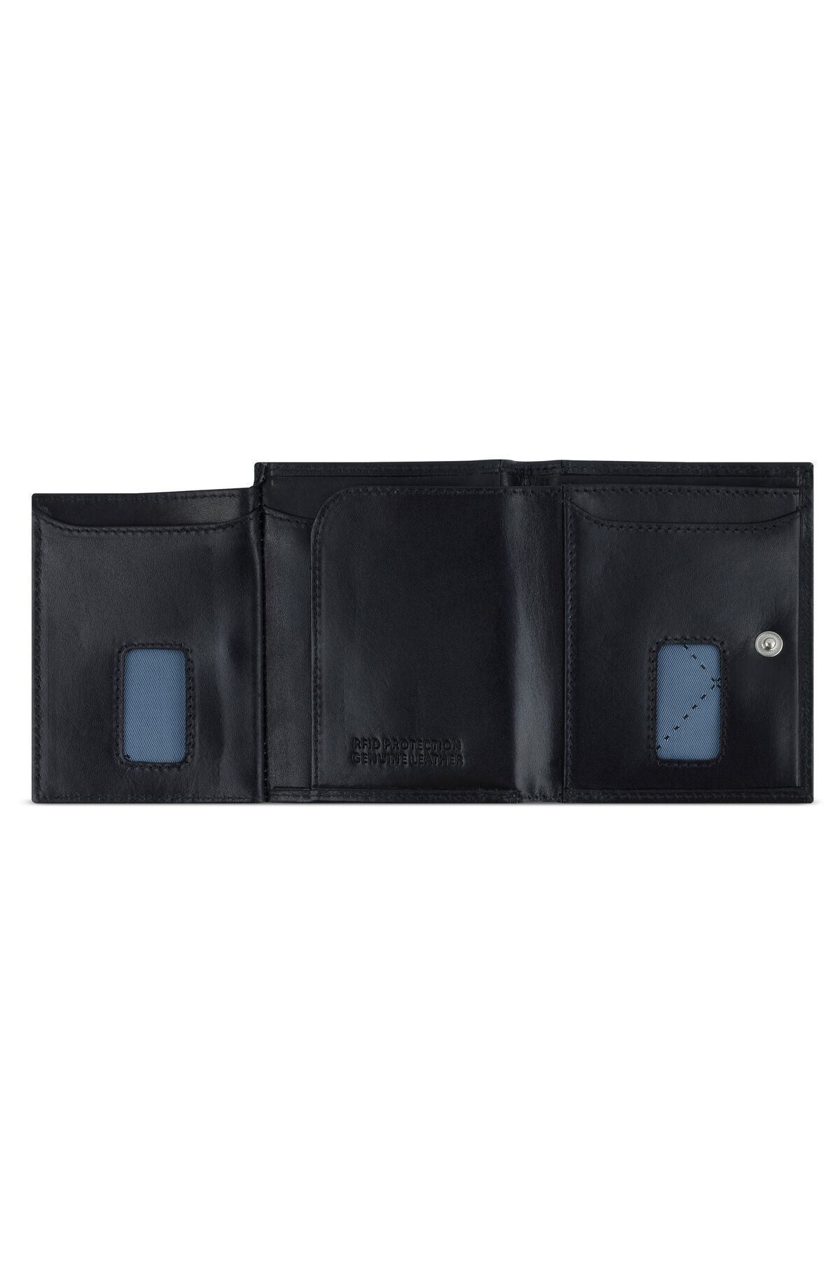 BUGATTI-8 cm RFID Schutz Leder Slim Geldbörse - Bezpečné 4