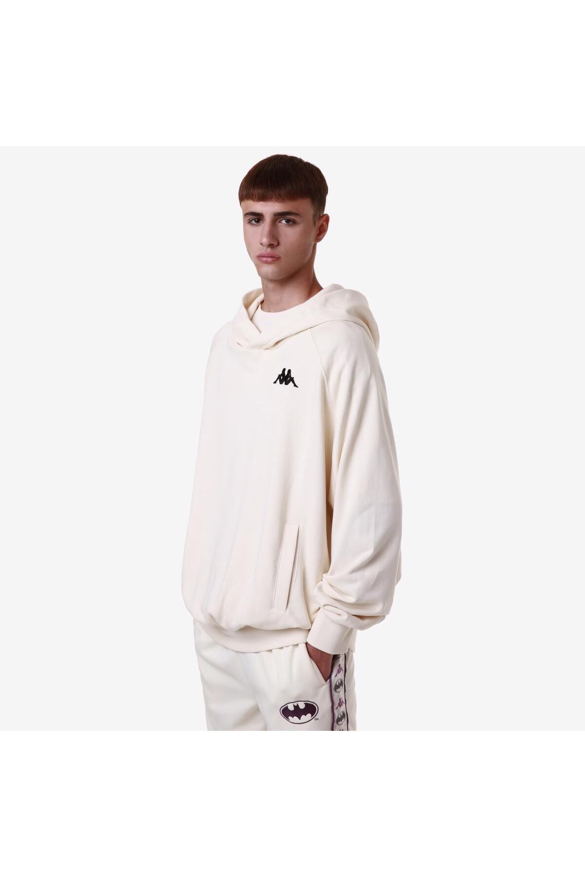 سویشرت مردانه Outhentic Zeus Warner Bros بتمن Ecru Oversize Fit Sweatshirt Kappa