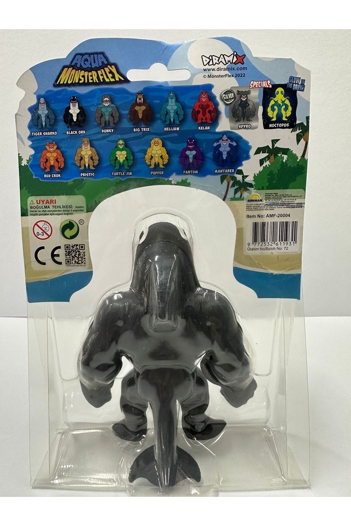 Sunman Uzayan Oyuncak Aqua Monsterflex Süper Esnek Figür @black