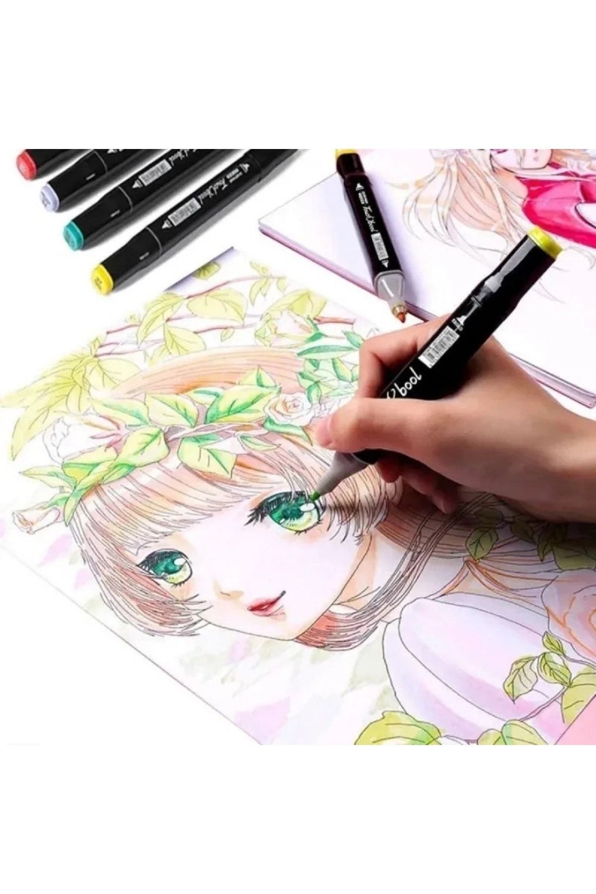 Dodocool-Touch Marker Art Double Tip 120 Piece Pen Set Premium Painting Pen with Bag 6