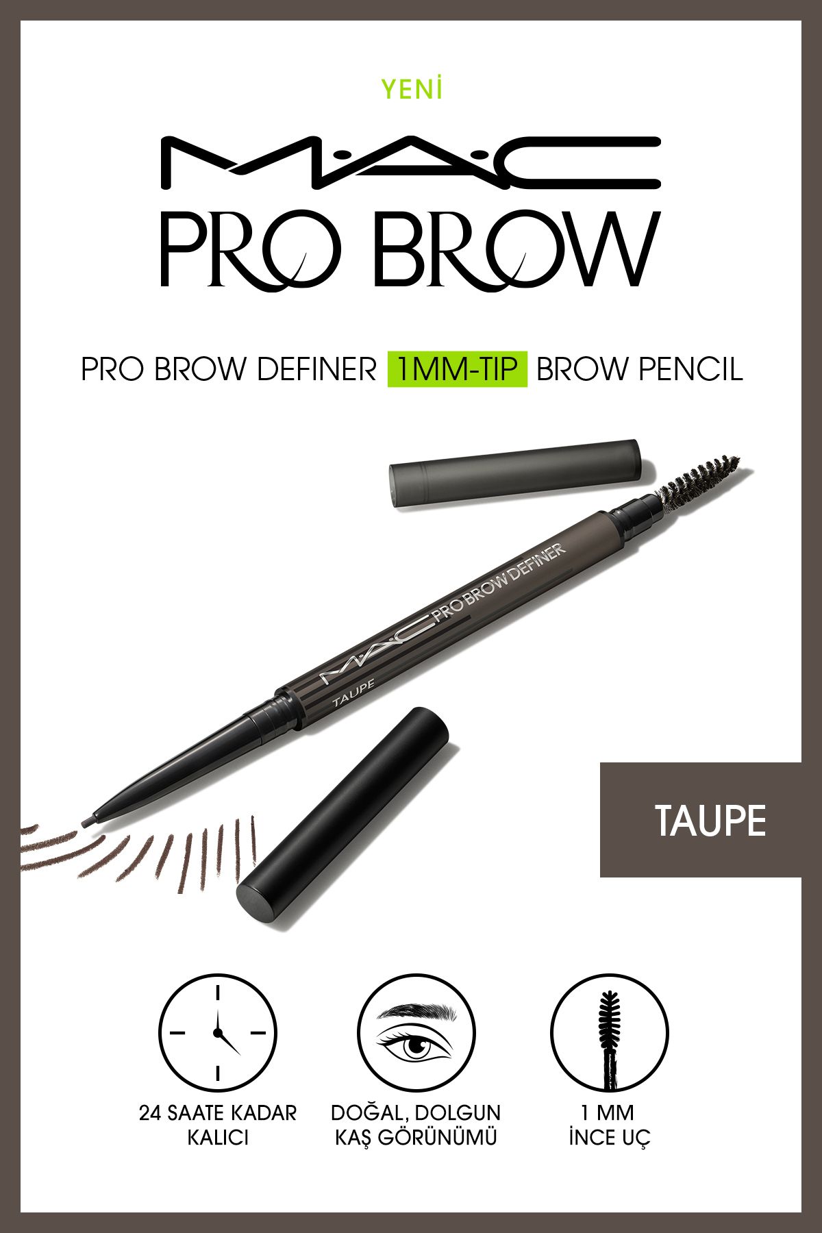 Mac M·A·C Pro Brow Definer Карандаш для бровей типа 1 мм – TAUPE 123865