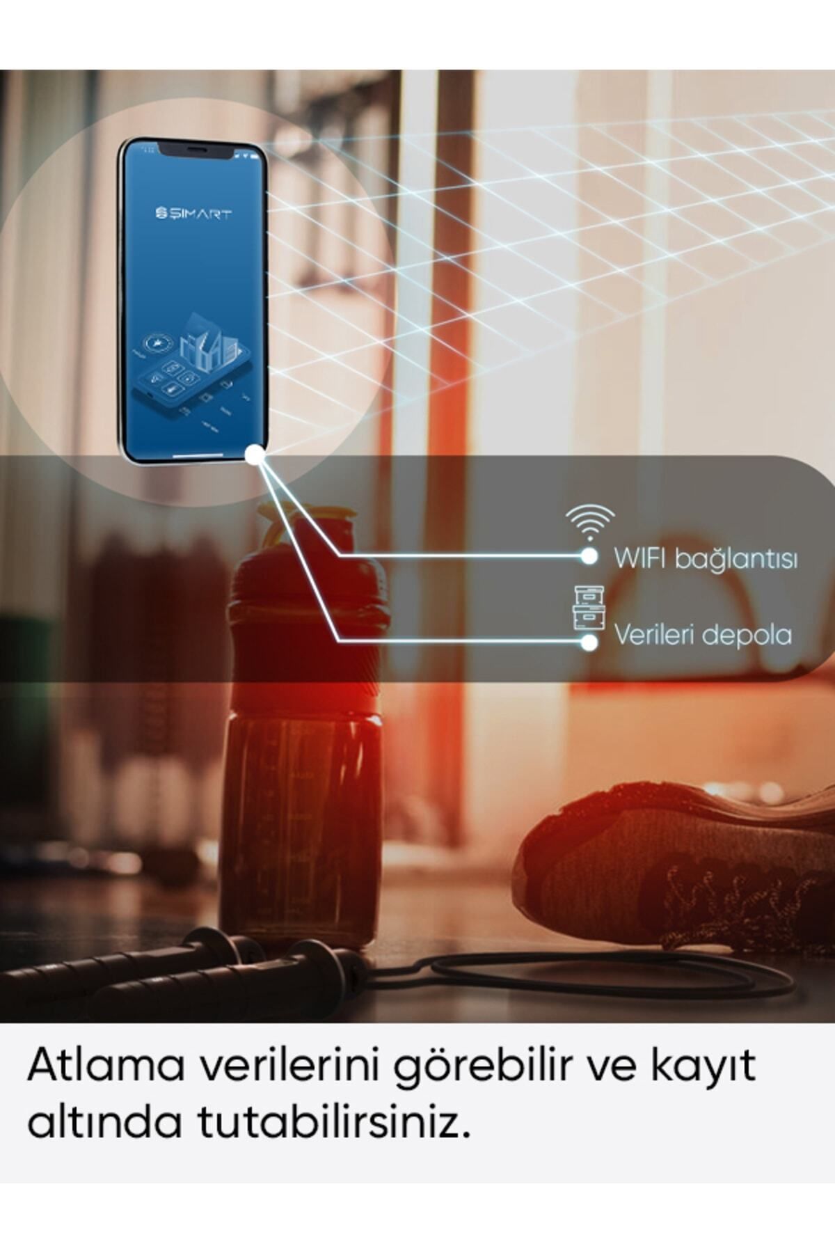 Şımart Teknoloji-Smart Jump Rope with Digital Led Display Performance Tracking 6