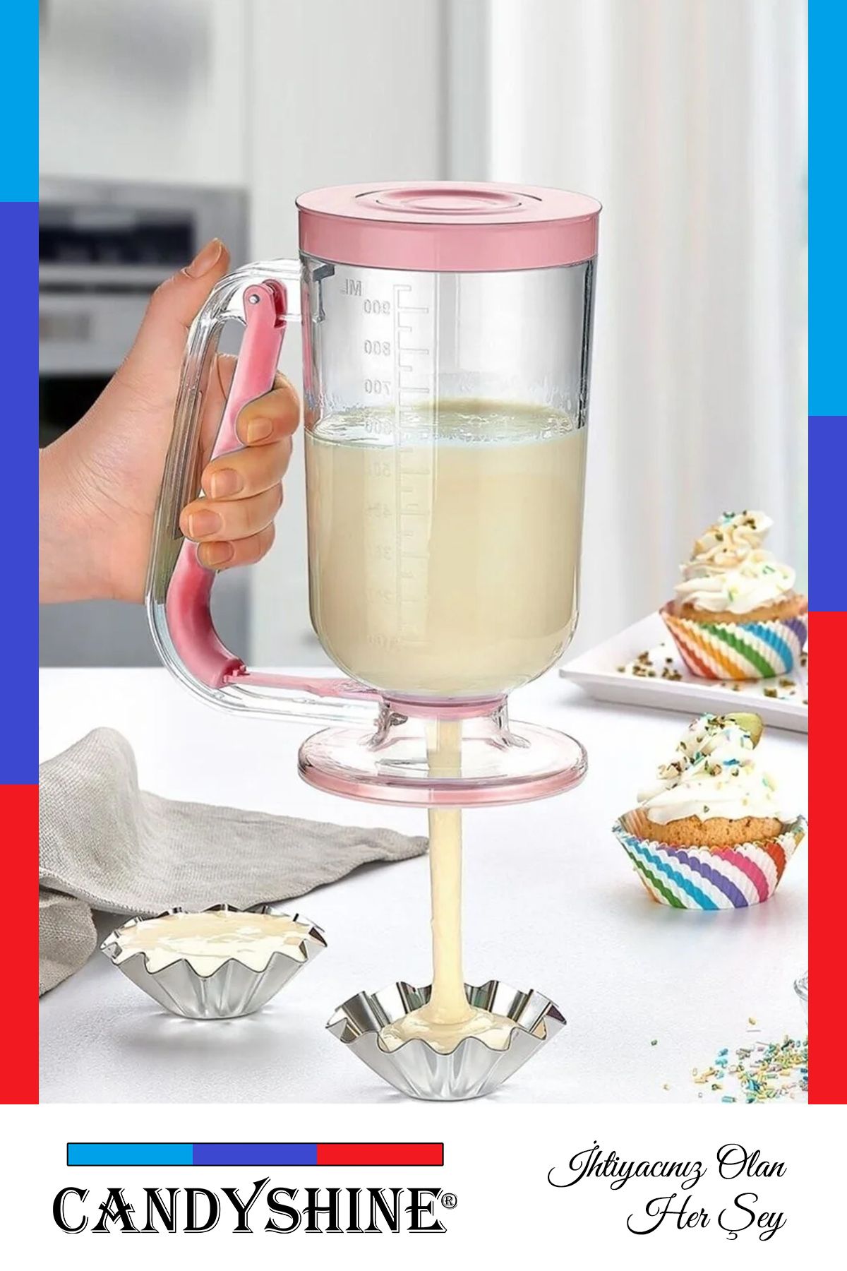 CandyShine-Dough Scale Portioner - Crepe Muffin Cream and Pudding Easy Flowing Helper 4