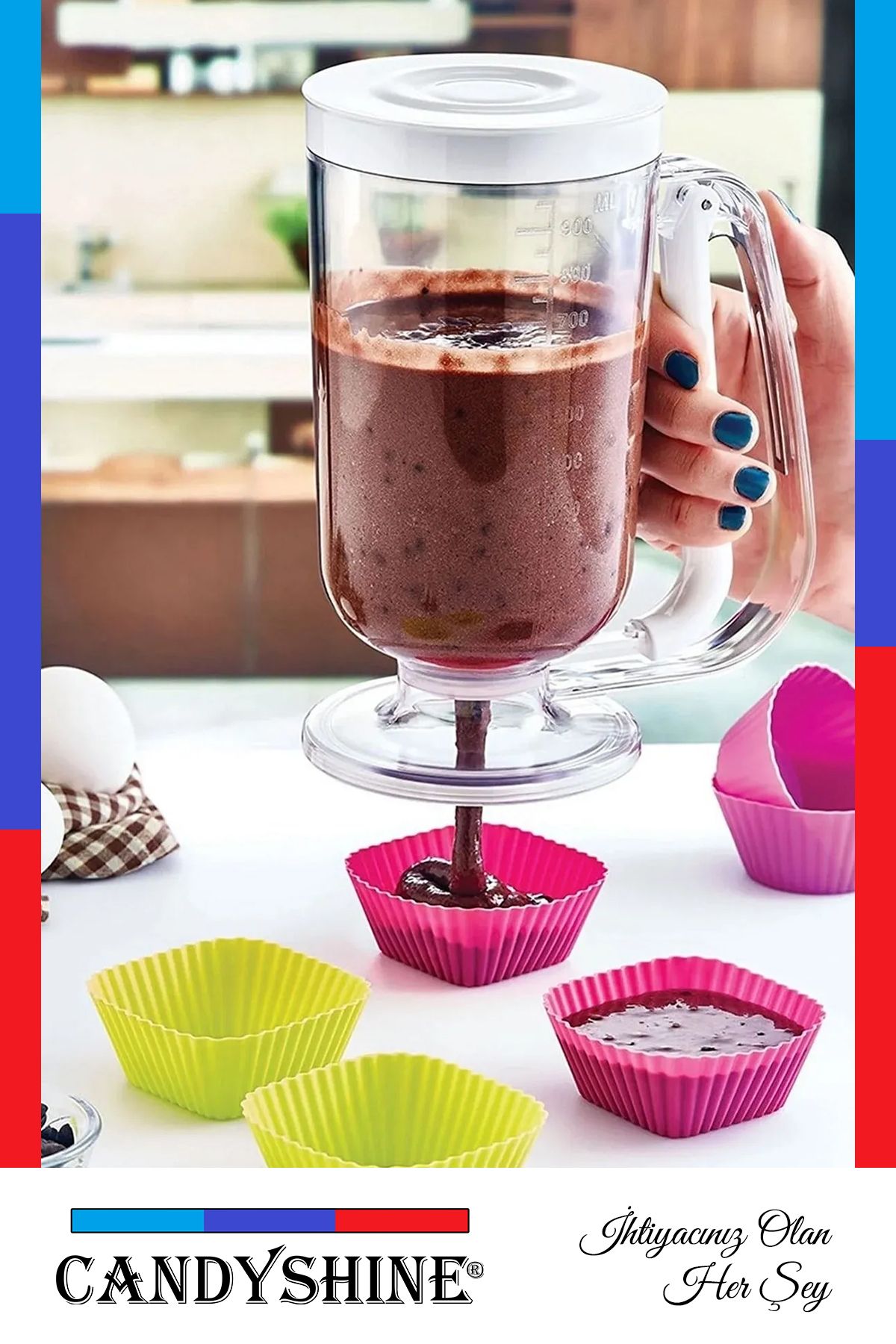CandyShine-Dough Scale Portioner - Crepe Muffin Cream and Pudding Easy Flowing Helper 2