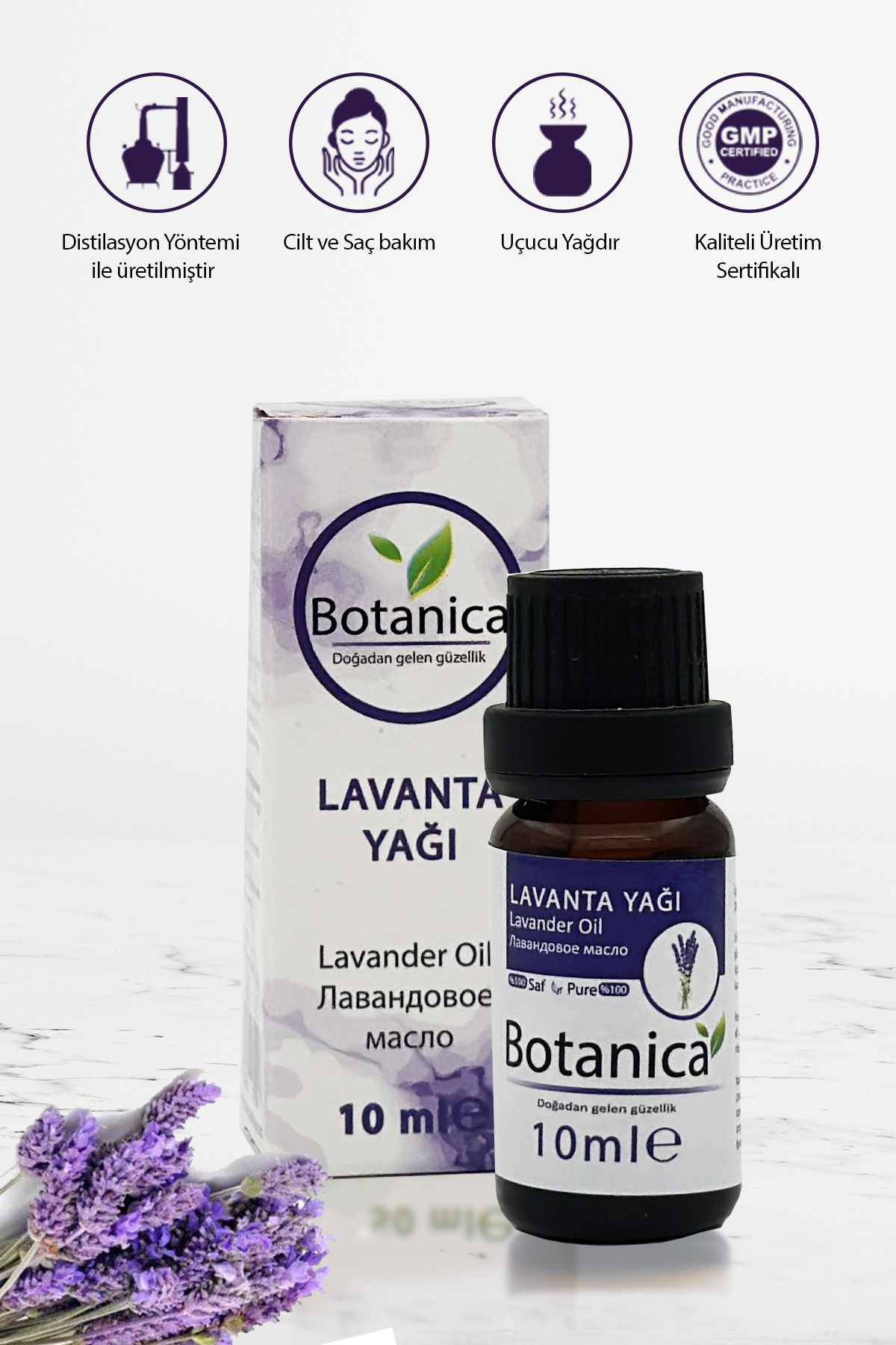 botanica Lavanta Yağı- Lavandula Angustifolia - ( Stresi Azaltma ) Difüzör Uçucu Yağı 10 ml