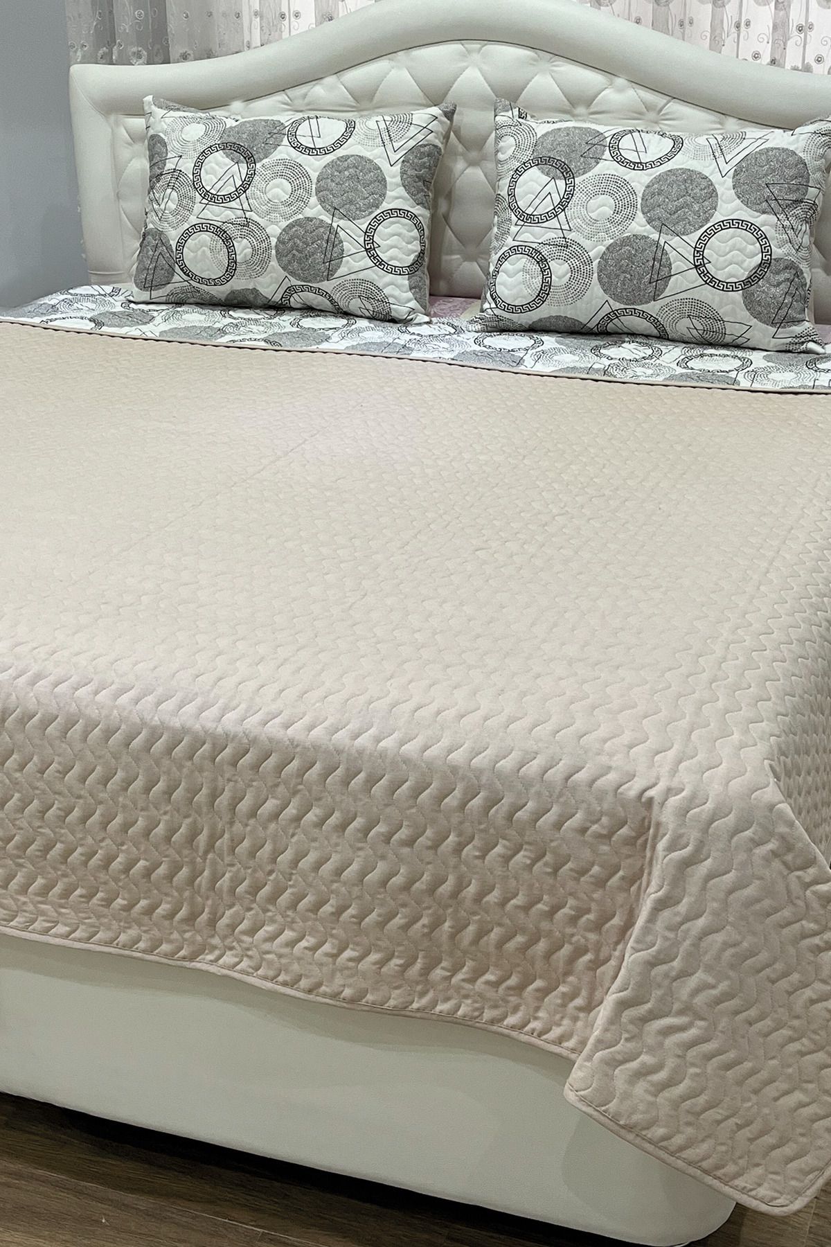 NANOSOFT-Single Bed Cover Set 160X230 cm Map Model Pillow Cover 3