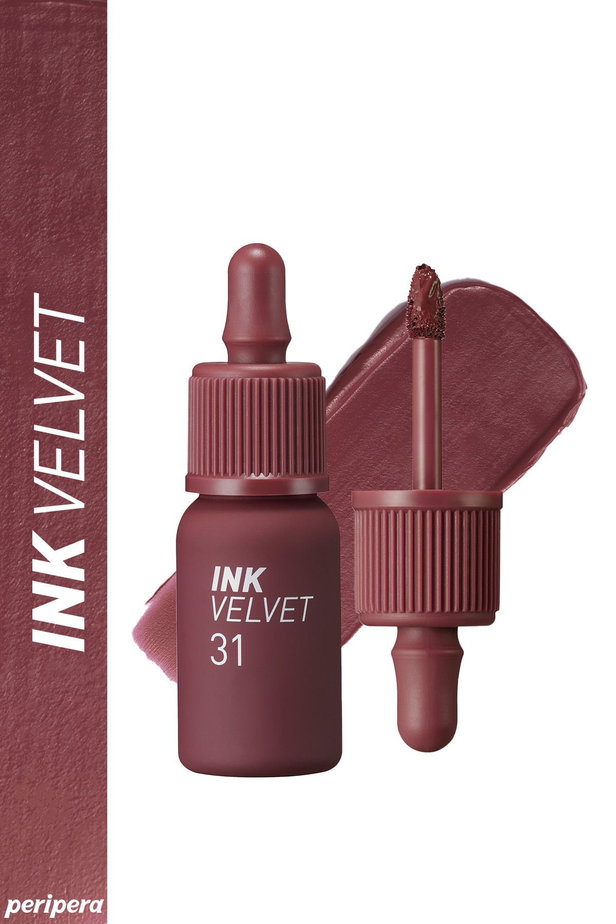 PERIPERA Высокопигментированный, бархатистый, стойкий на весь день оттенок Peripera Ink Velvet (31 Wine Nude) 6376