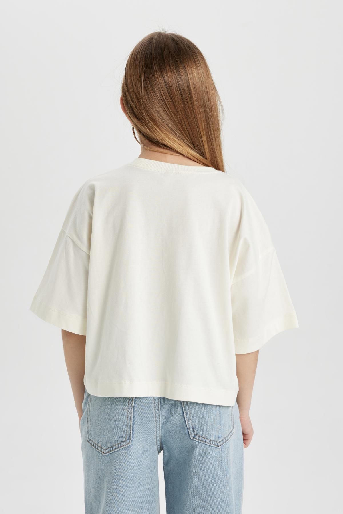 تی شرت دخترانه دفاکتو | C1939A824SM Defacto - Image 5