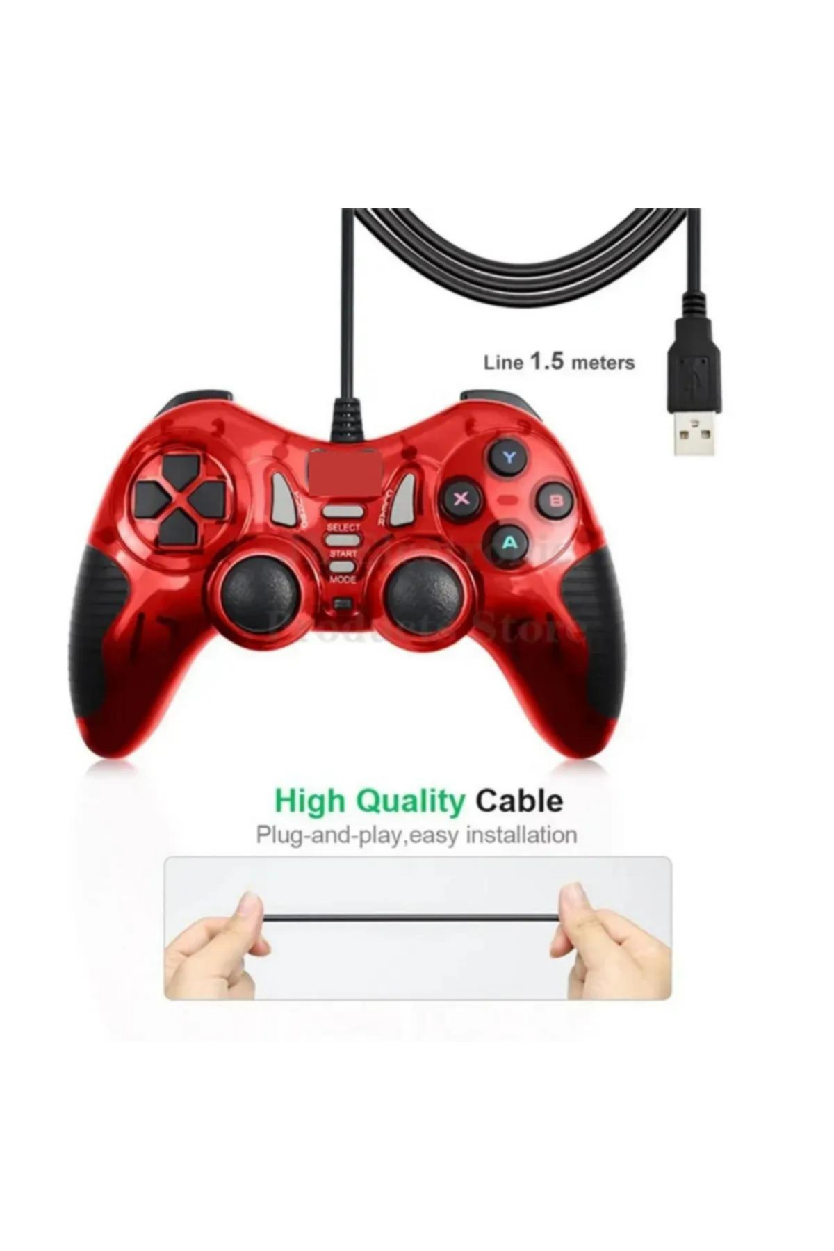 Leons Usb Joystick Gamepad Oyun Kolu Pc Bilgisayar Laptop Uyumlu 2