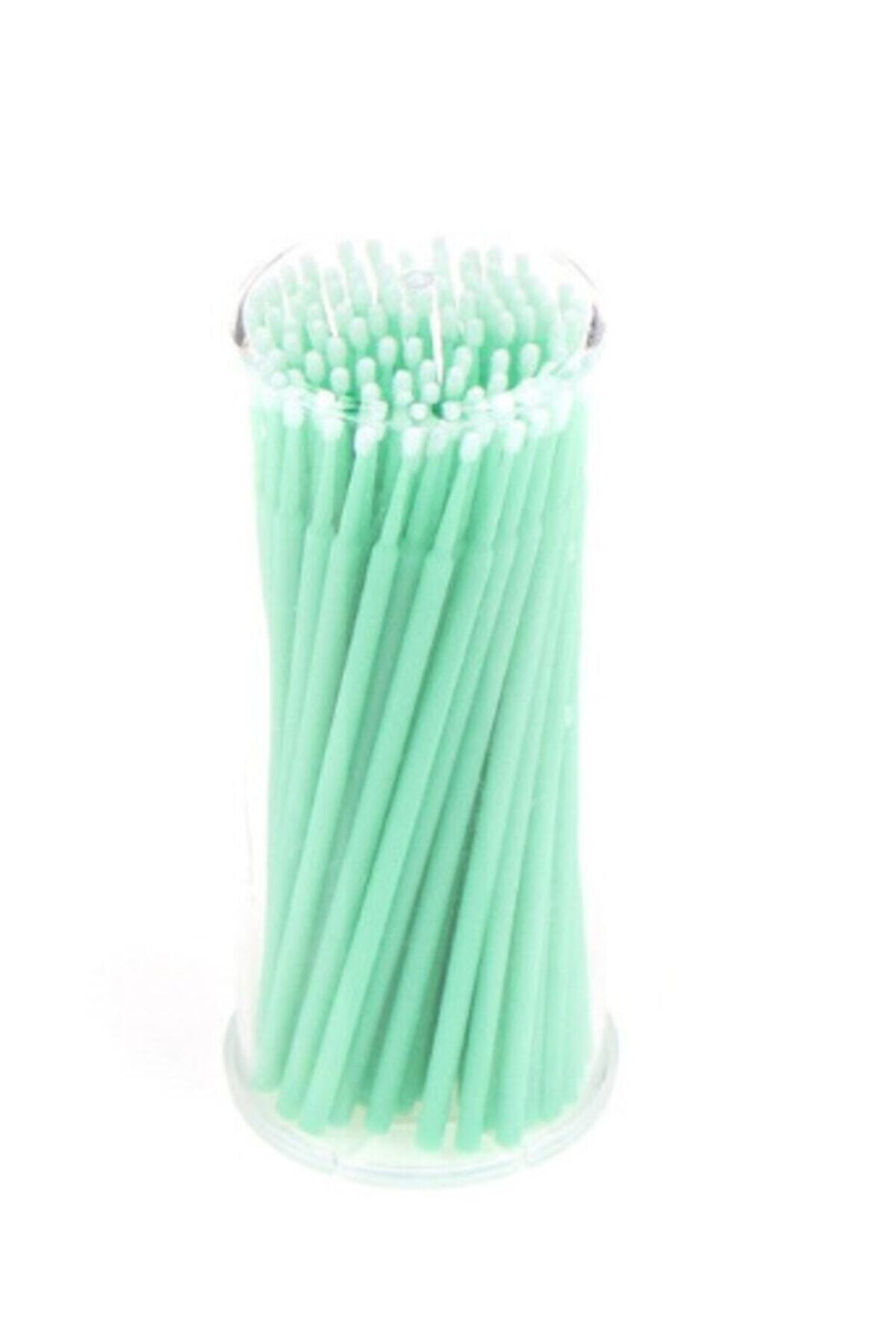 Lash Lifting Microbrush Çubukları Yeşil 100'lü Kutu 4 Kutu — LLMB-02 — تصویر 2 از 2