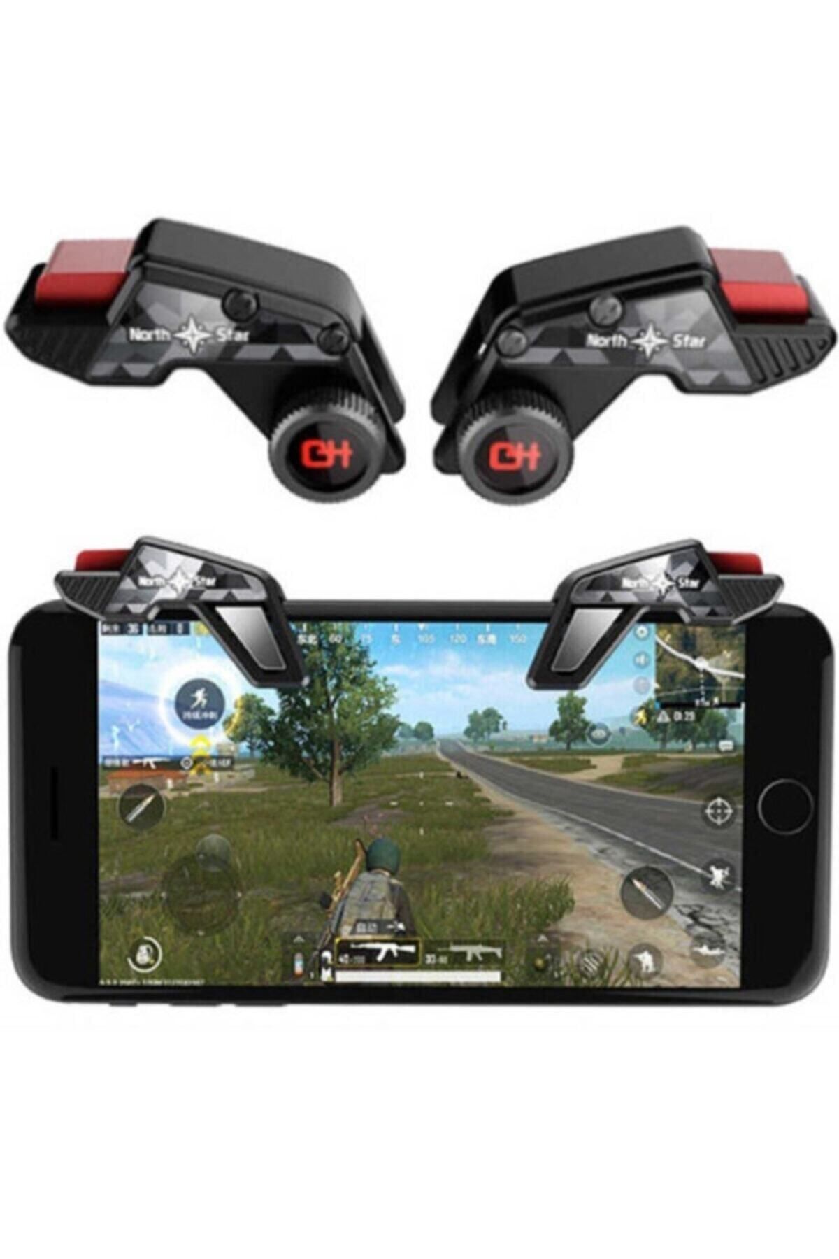 Asfal-Game Trigger with Screw for Pubg Console - North Star Fire Trigger Key with Finger Gloves 2