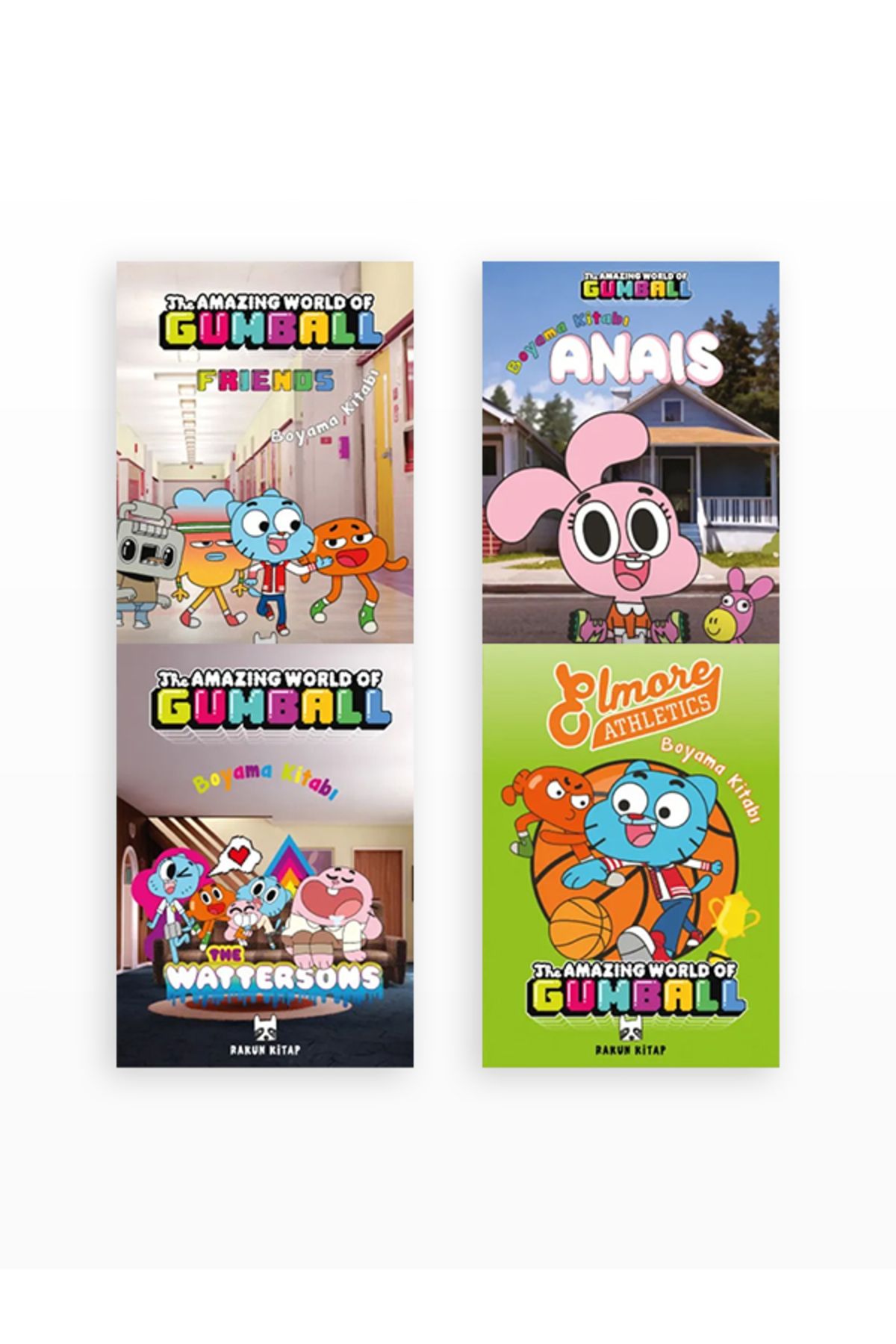 Zikrifikir-Moving Colorful Solar System with Planets Team Stars and Gumball Coloring Book Set of 4 3