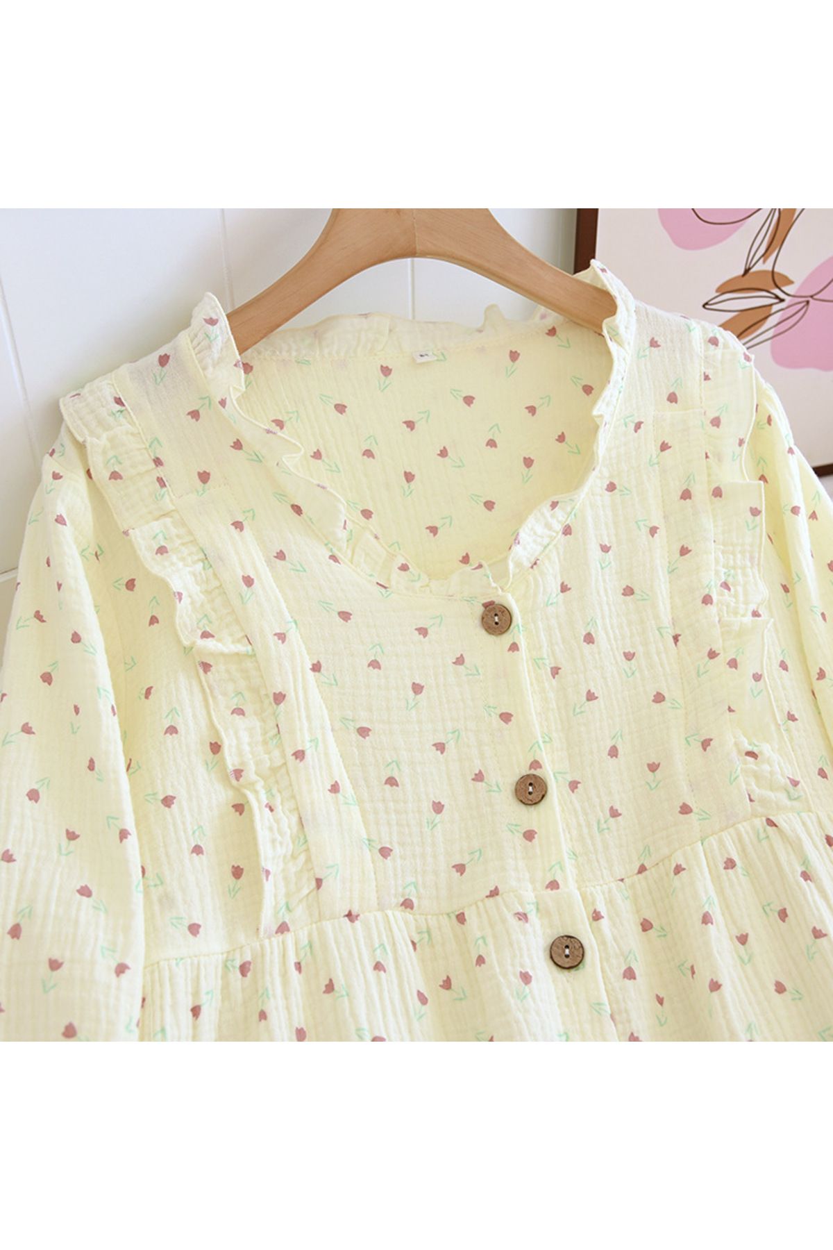 Global-Organic Cotton Muslin Fabric Pajama Set 3