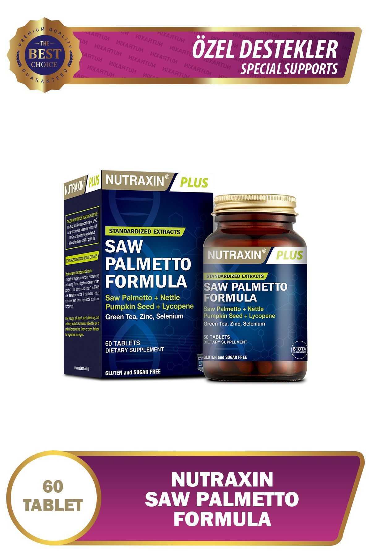 Nutraxin Saw Palmetto Formula 60 таблеток 8680512627098