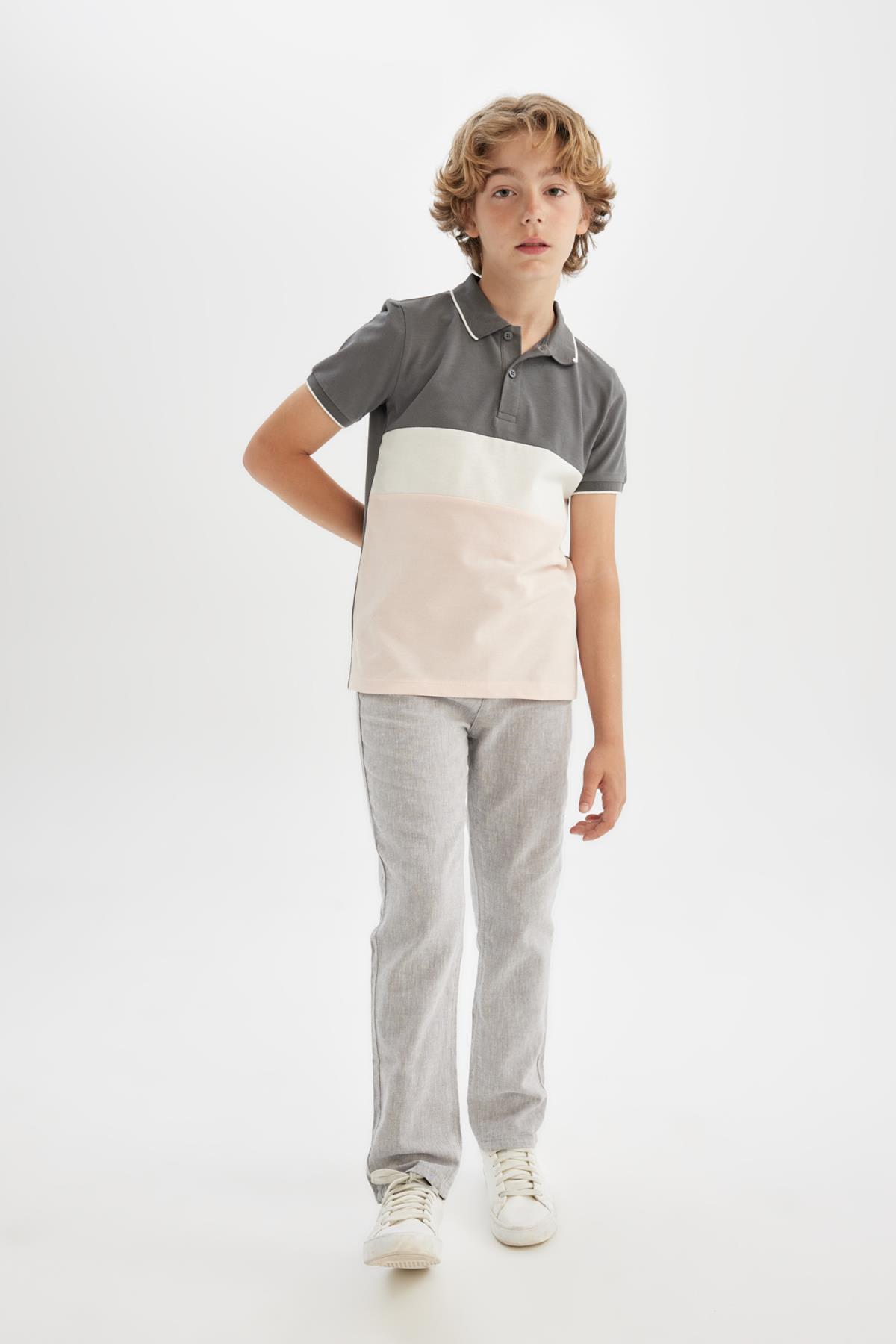 تیشرت یقه پلو پسرانه دفاکتو Defacto اورجینال پسرانه کد کالا C2603A824SM - تصویر 2