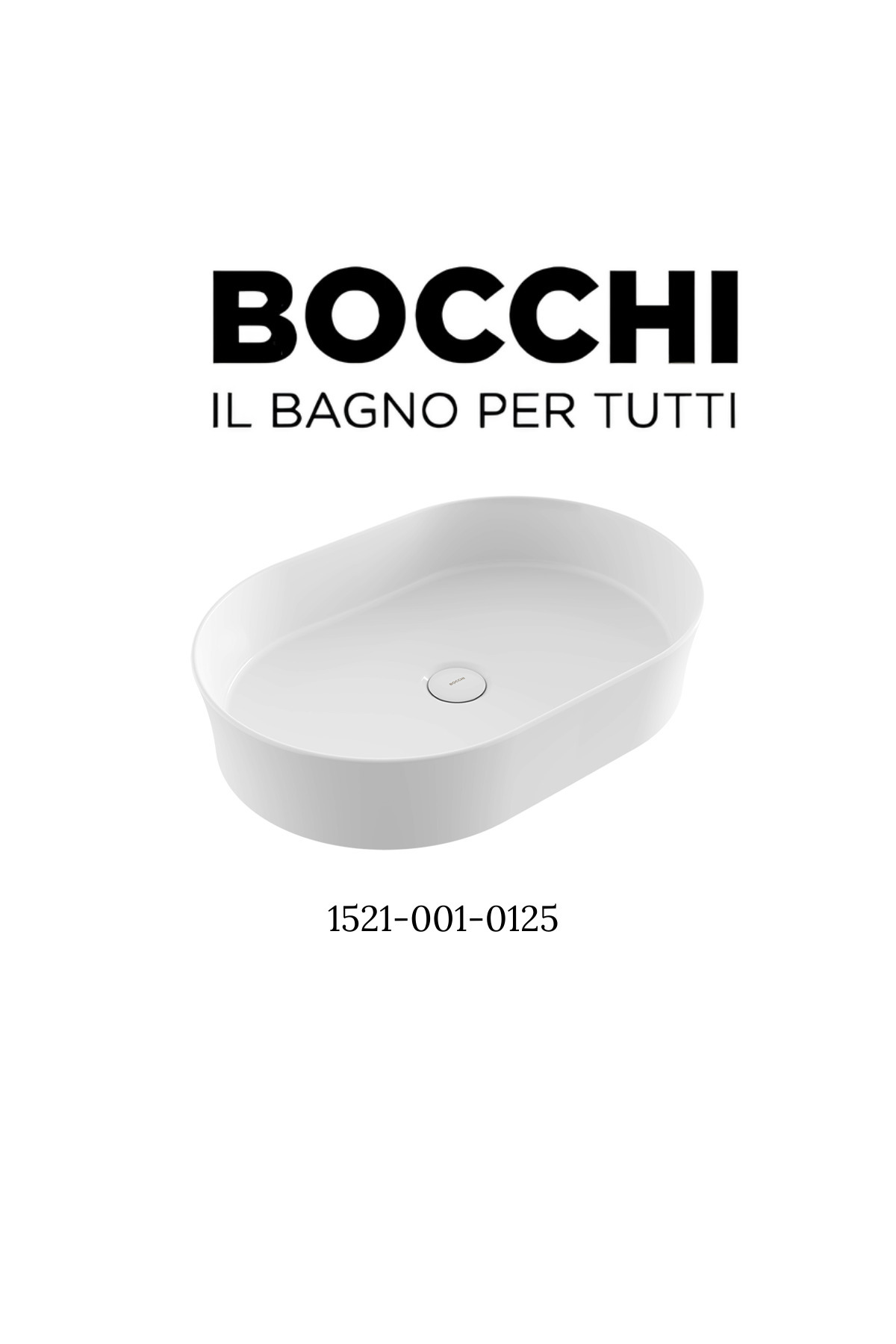 Sottile Slim Line Countertop Ellipse Sink 55x38 Cm - White