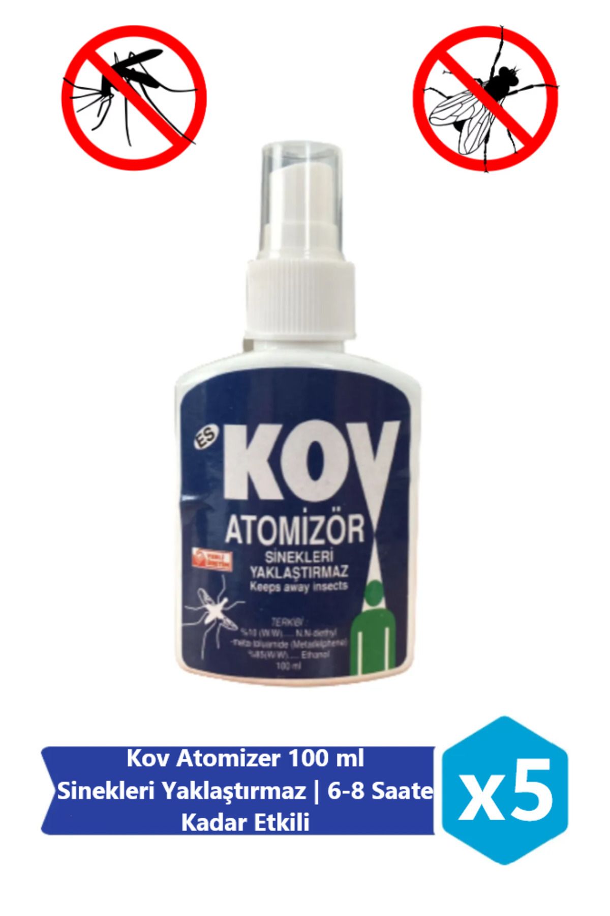 ES KOV Atomizer Sinek Kovucu 100ml (5 Adet) - 1