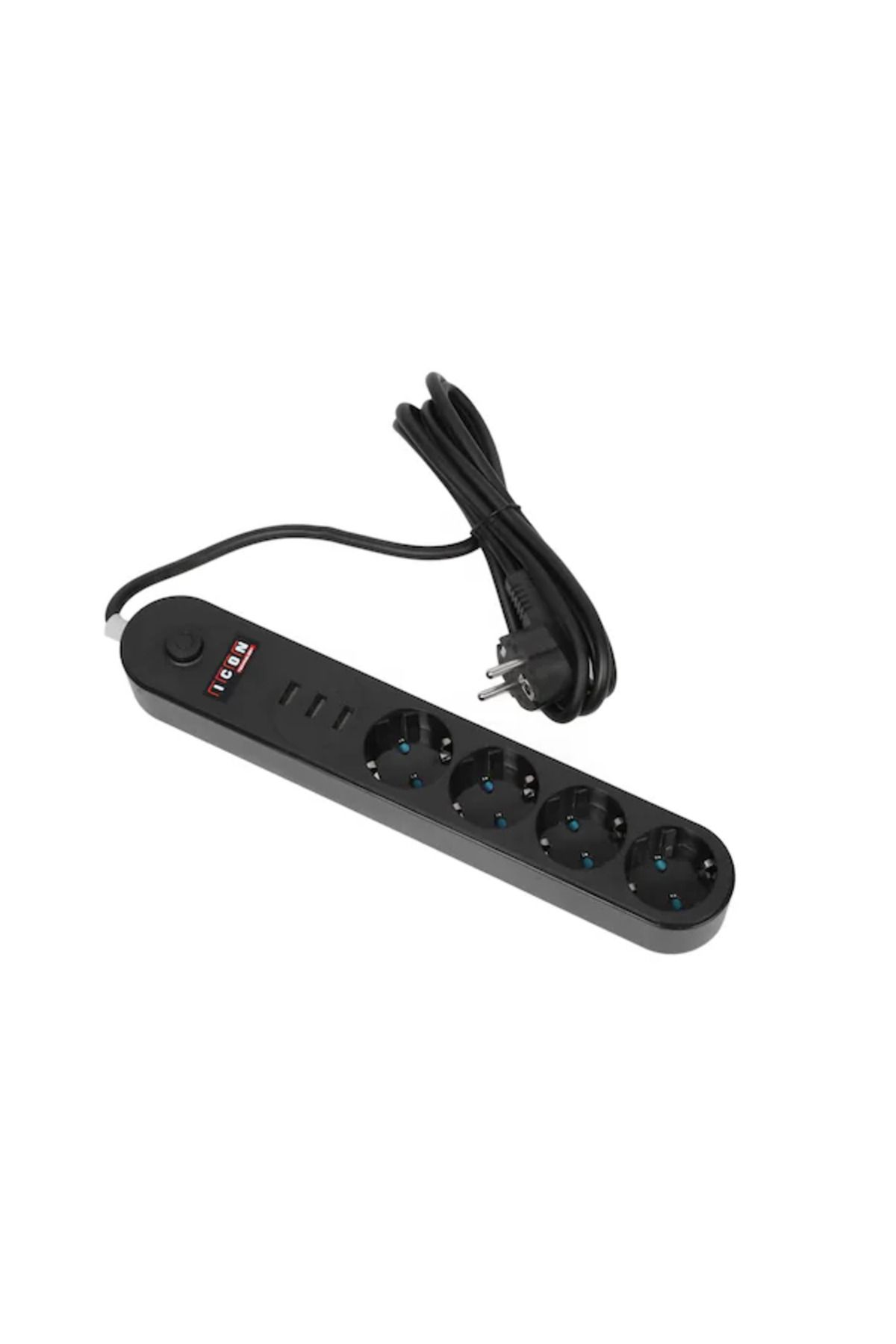L'eDoren-Icon Bm-9201 - Socket with 4-Current Protection, 3Xusb Outlet Switch 1