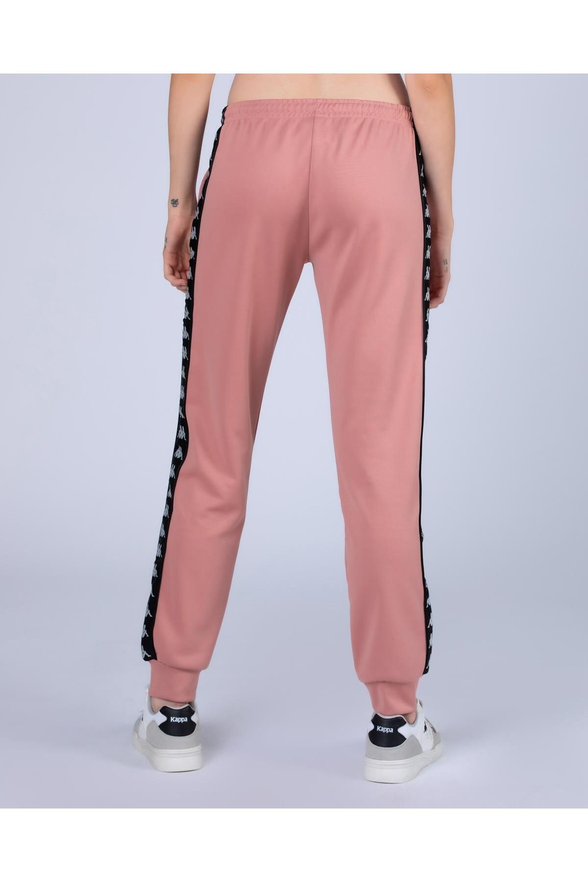 Kappa 222 Banda Wrastoria Slim Women s Pink black Slim Fit Sweatpants Trendyol