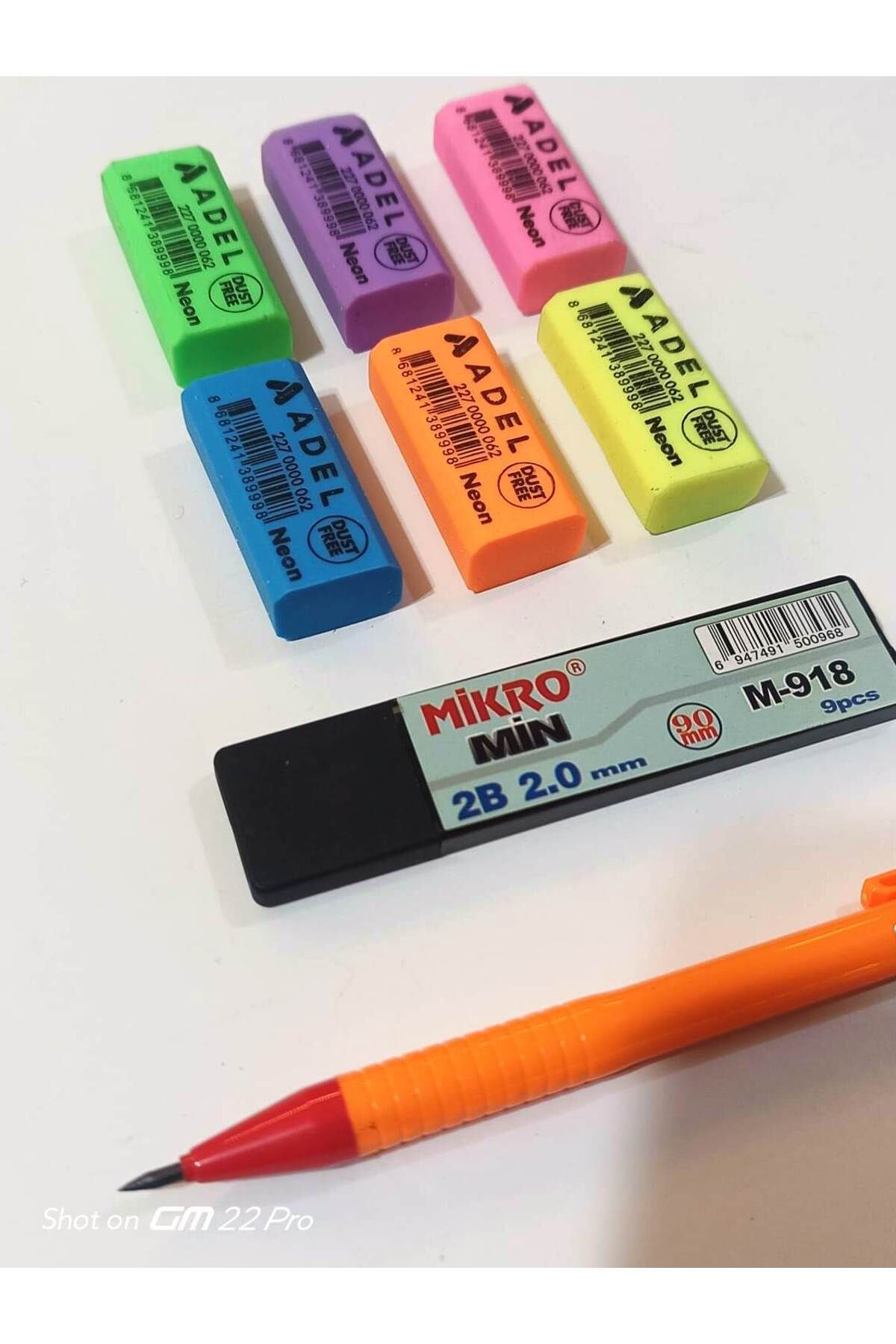Mikro-Thick Nib Pen 2mm Pen Nib and Eraser (3 Pcs) 1