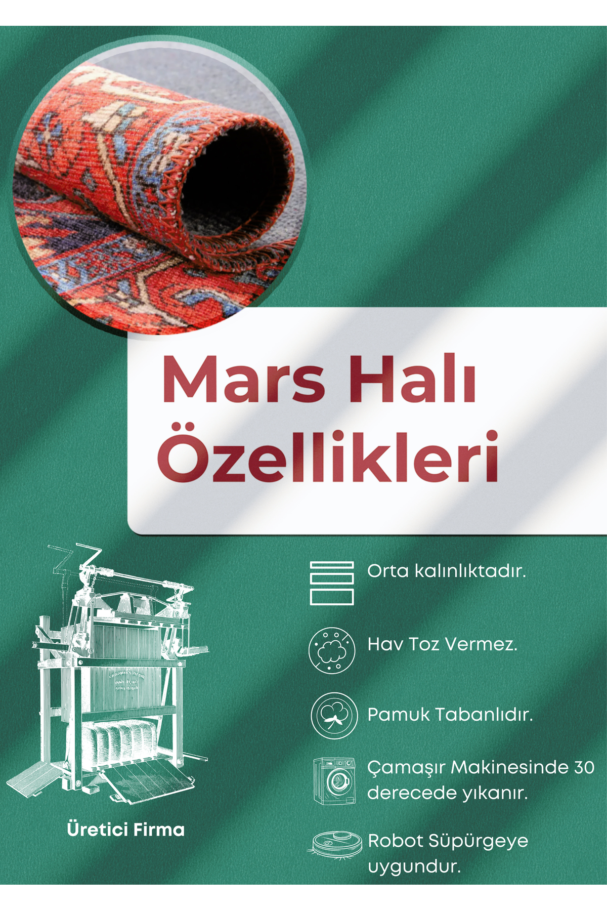 mars halı etnik otantik mavi tonlartında dekoratif  Salon Halısı Saçaklı Yıkanabilen Halı