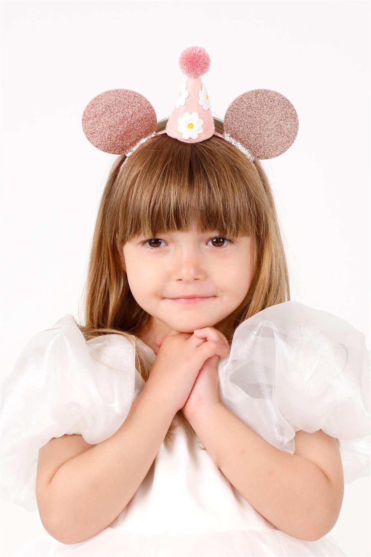 Корона для девочек Le Mabelle Mickey Eared с помпоном LM1079