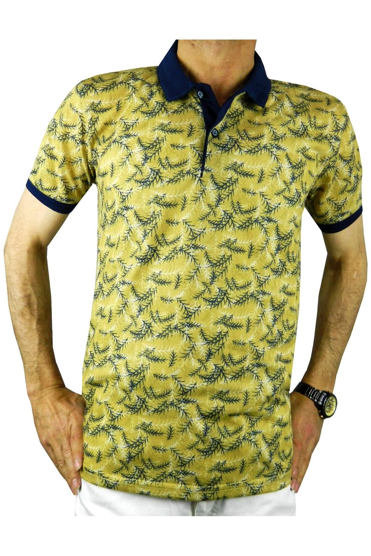 BIGAZZI-Tricou pentru bărbați cu imprimeu Pique Lyc 3228 2