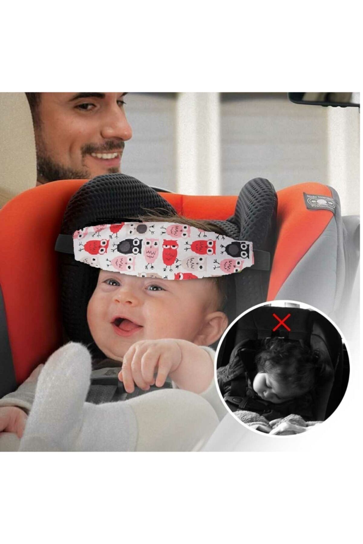 ttoysworld Oto Koltugu Ve Puset Için Baş Destegi %100 Pamuk Kumaştan Üretilmiş fotoğrafı 2 (önizleme)