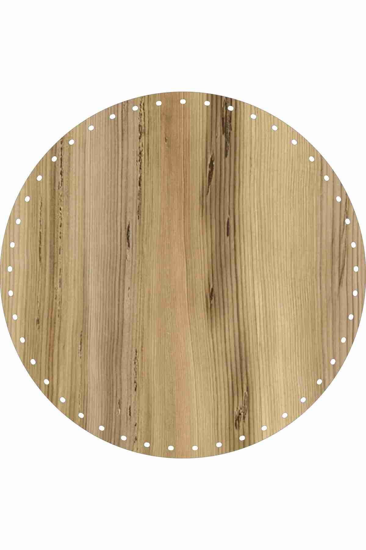 SUN LAZER Rattan Örgü Taban Plakası Yuvarlak 30x30 Keçe