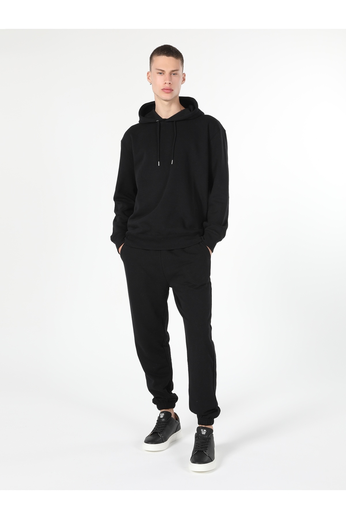 کالینز سویشرت مردانه کلاه‌دار مشکی معمولی CL1055786