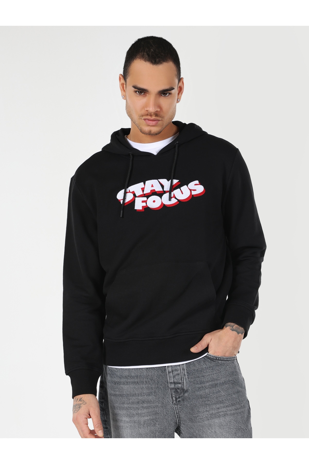 سویشرت مردانه کولینز | .CL1061698_Q1.V1_BLK Colin’s - Image 4