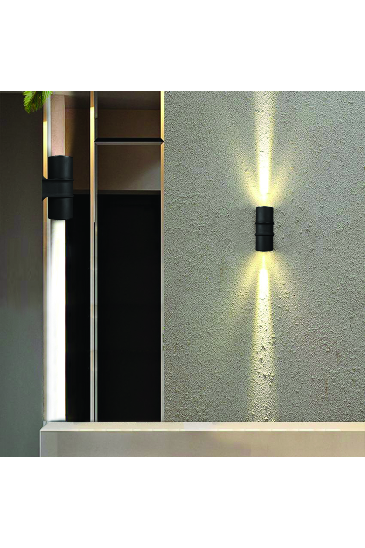 Ucuz Geldi Çiftli Çağlayan Aplik Ip54 Dış Mekan Zita Gün Işığı Bahçe Aydınlatma Duvar Apliği 2 Gu10 Led Ampul