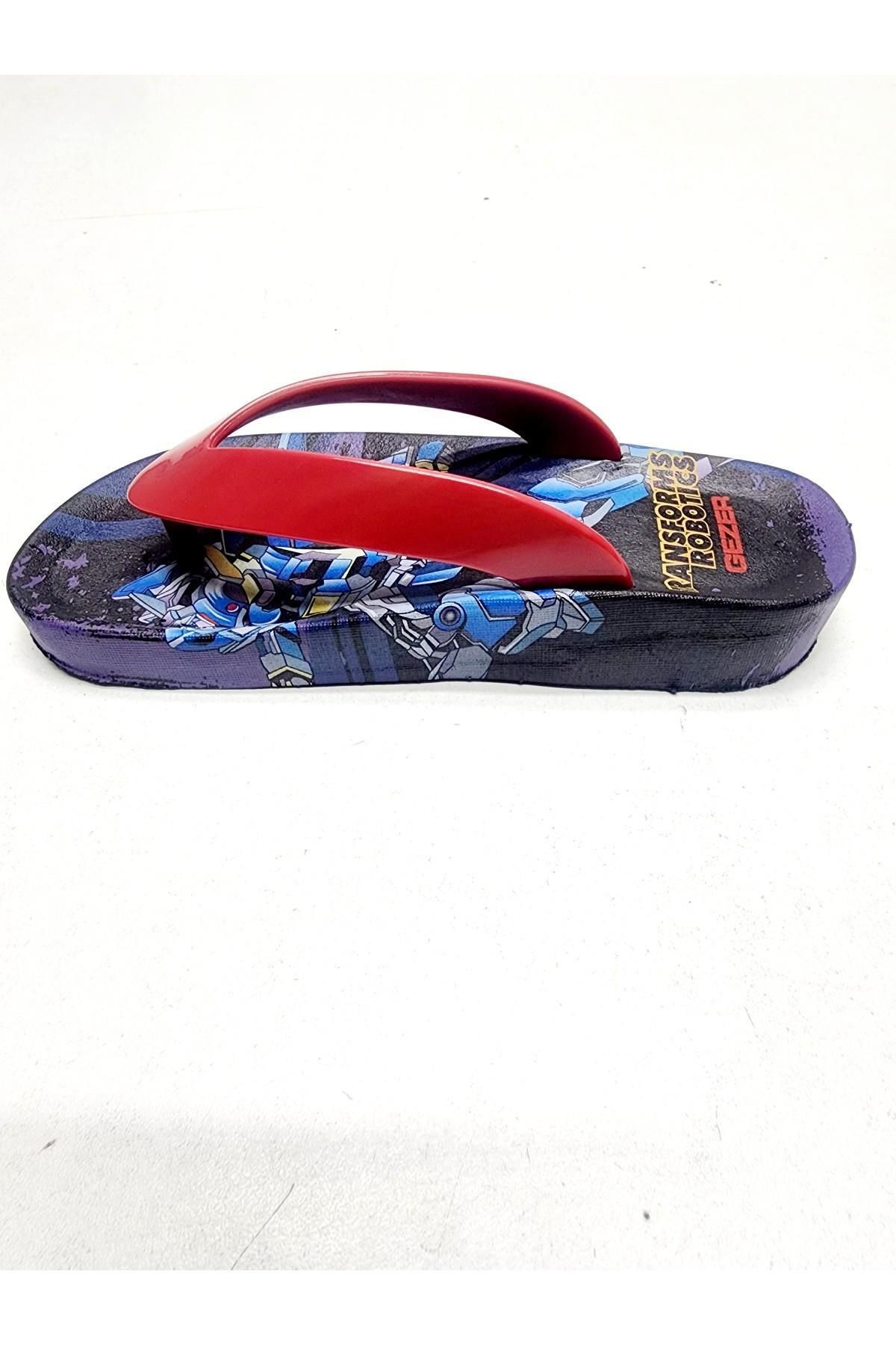 GEZER-Children's Summer Flip Flops Transforms Robotıcs Slippers 2