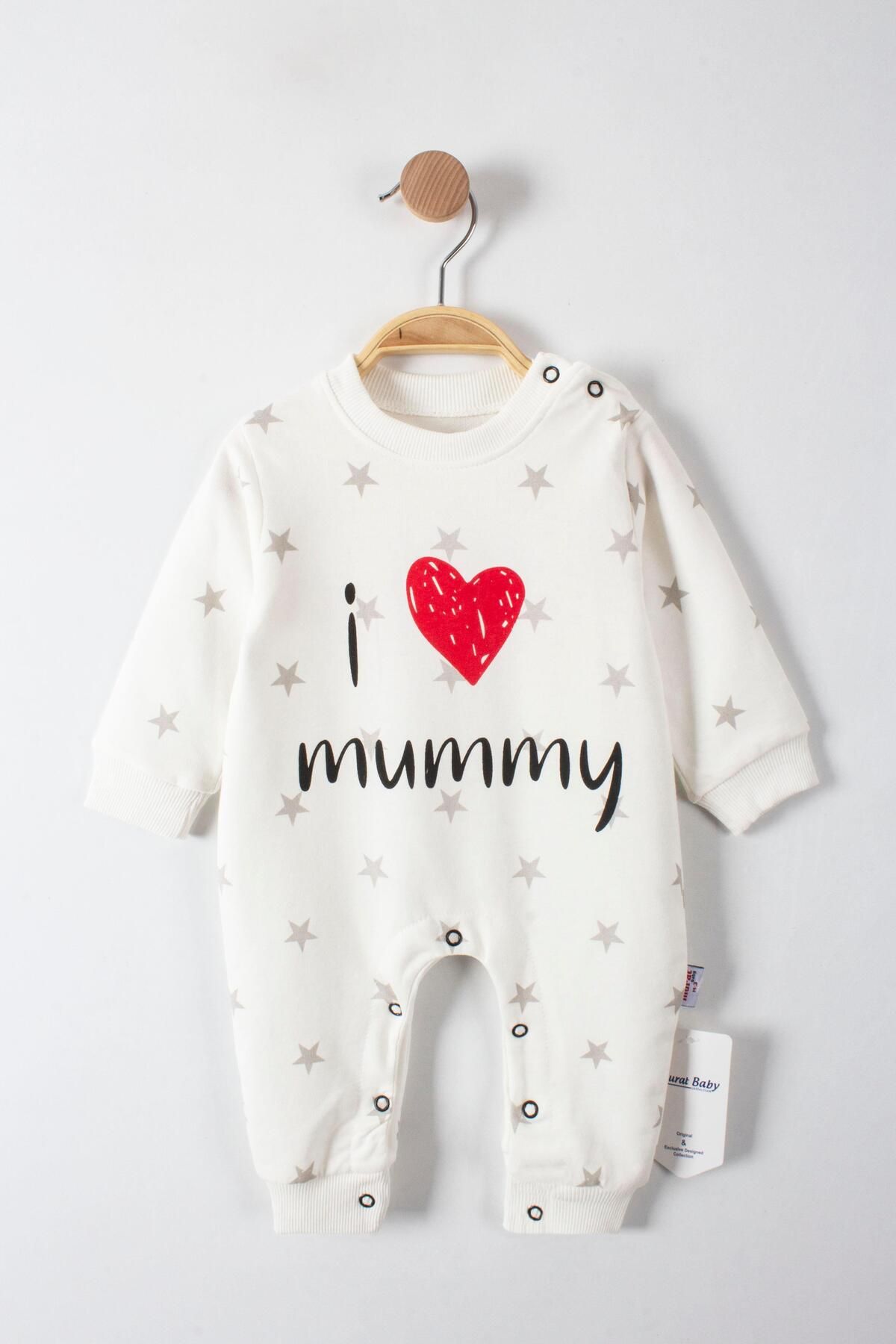 Murat Baby-Star Printed Mummy Baby Onesie 1