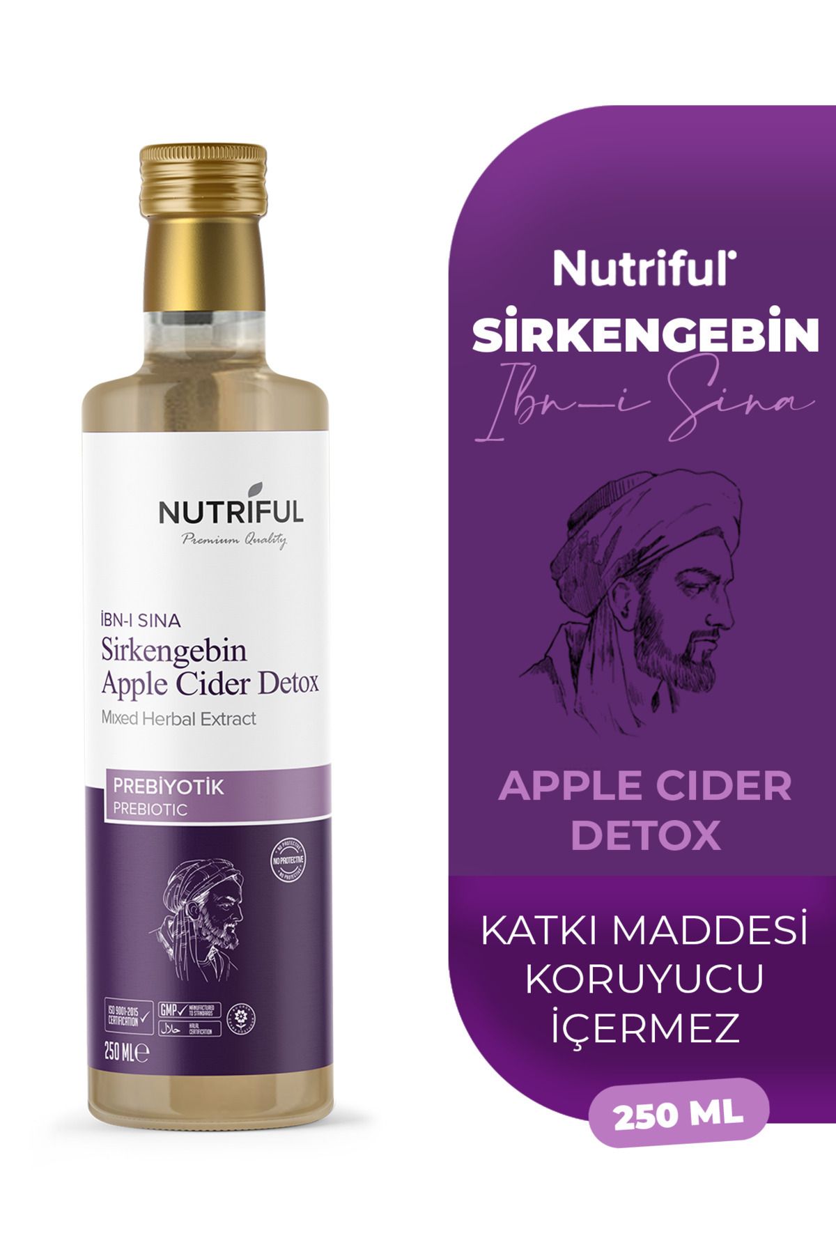 İbni Sina Sirkengebin Prebiyotik Detox Sirkesi