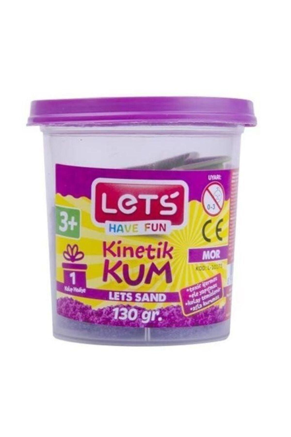 Lets Mor Plastik Kutu Kinetik Kum 130 Gr (3311)