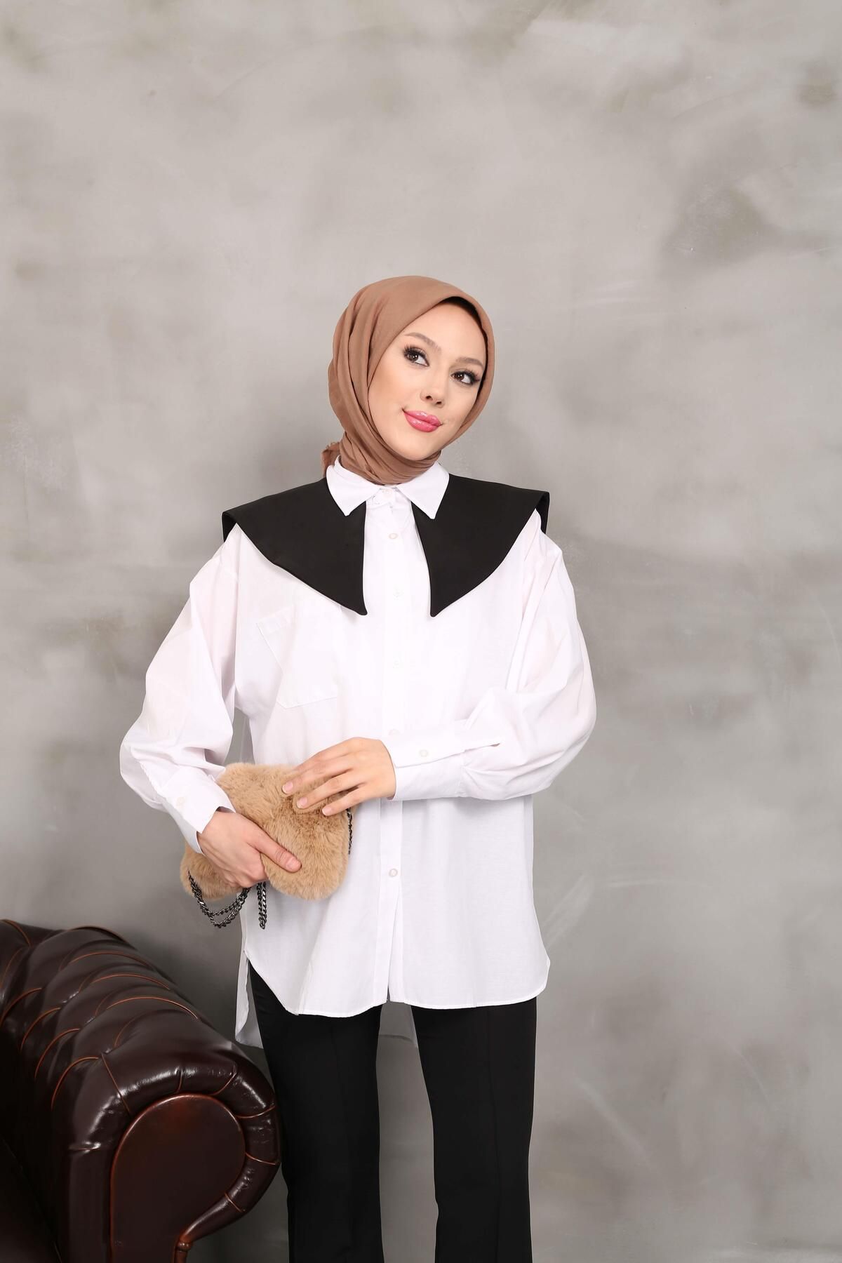Nergis Neva Butik-Sailor Collar Detailed Tunic 5