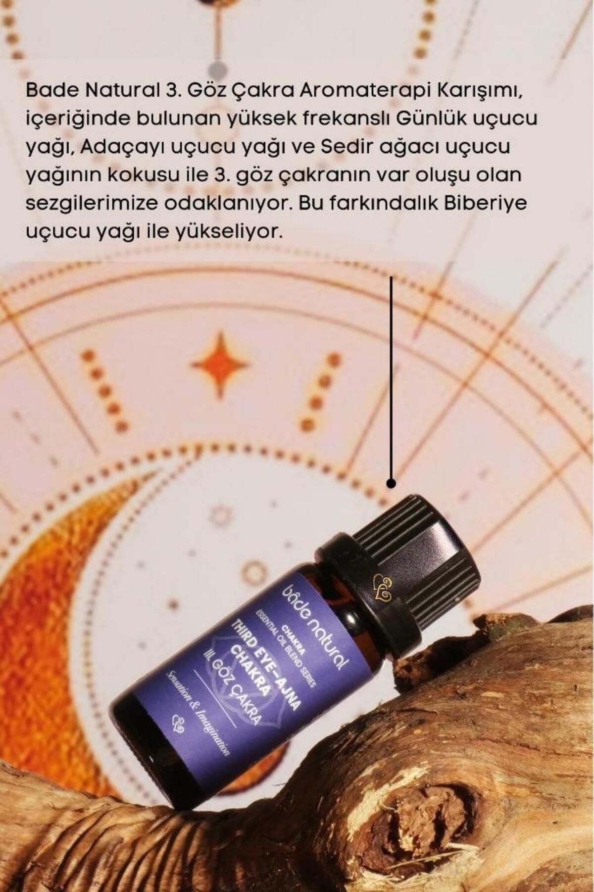مخلوط آروماتراپی چاکرای چشم سوم 10 میلی لیتر Bade Natural
