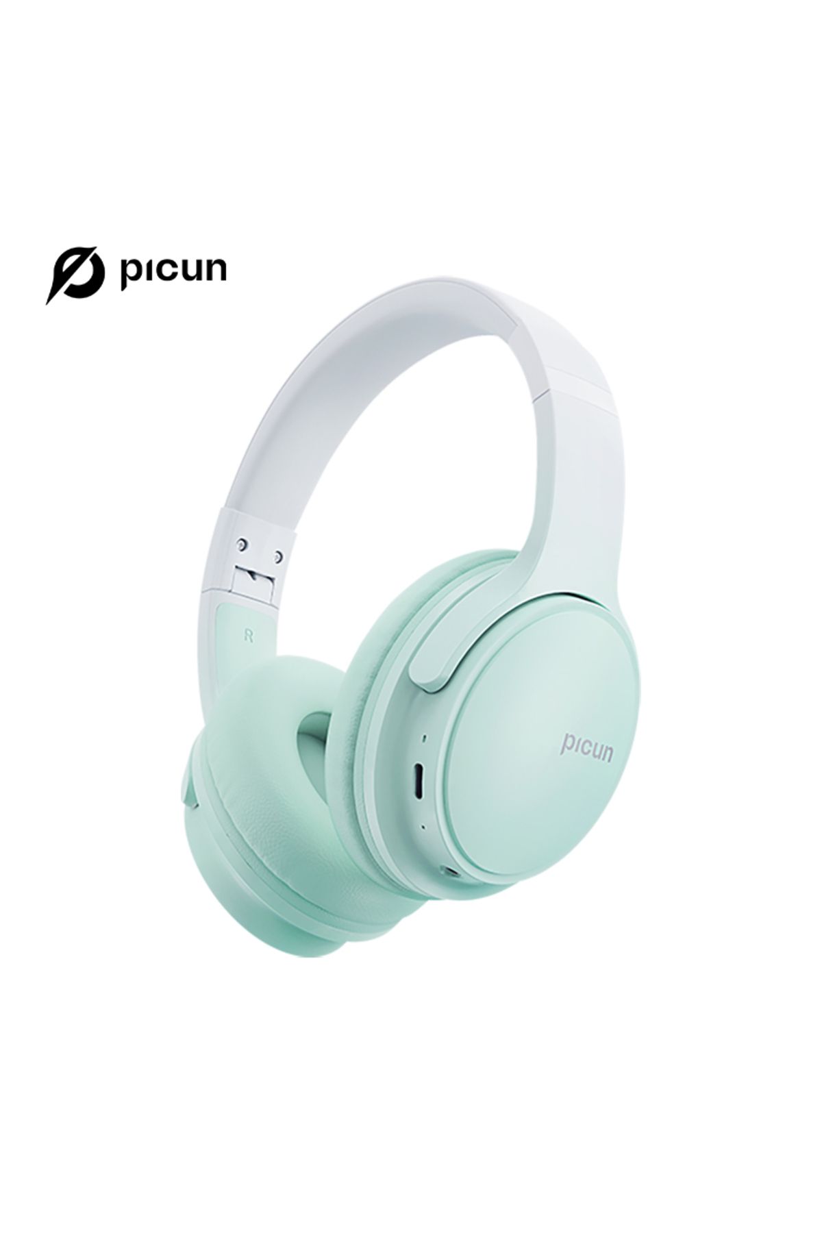 Picun-B-06 Over Ear Bluetooth Headphones - 110 Hours Playtime, Wireless with Mic, Foldable 1