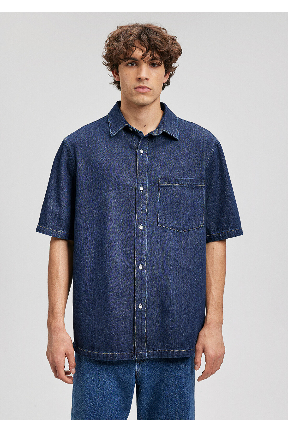 پیراهن مردانه ماوی | 210289 Mavi - Image 5