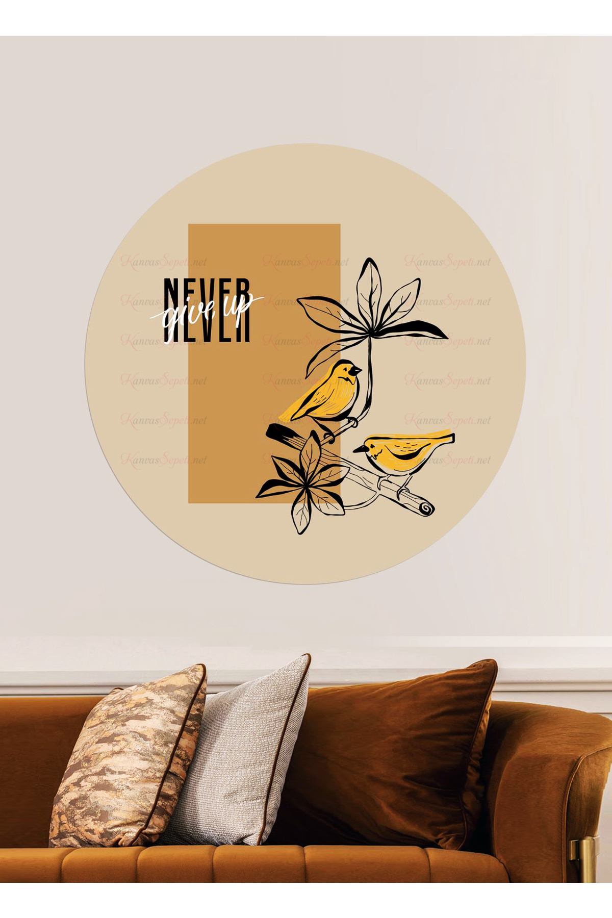 Kendiliğinden Yapışkanlı Kalın Kanvas Dokulu Dekoratif Bohem Art Soyut Duvar Kağıdı Duvar Stickerı