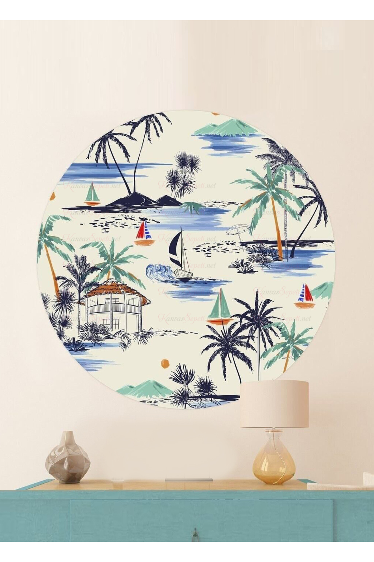 Kendiliğinden Yapışkanlı Kalın Kanvas Dokulu Dekoratif Bohem Art Soyut Duvar Kağıdı Duvar Stickerı