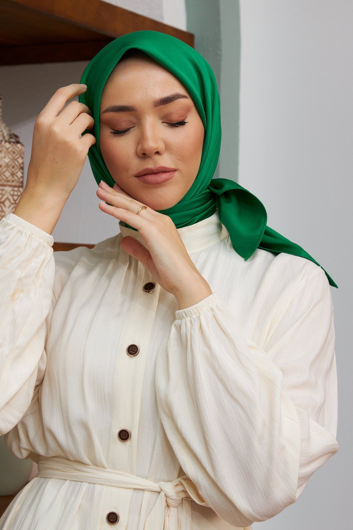 Silk Home-Silk Home Plain Twill Scarf 11343-68 4