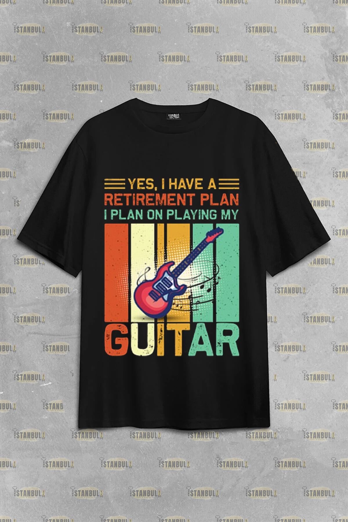 guitar gitar on bask l oversize T shirt