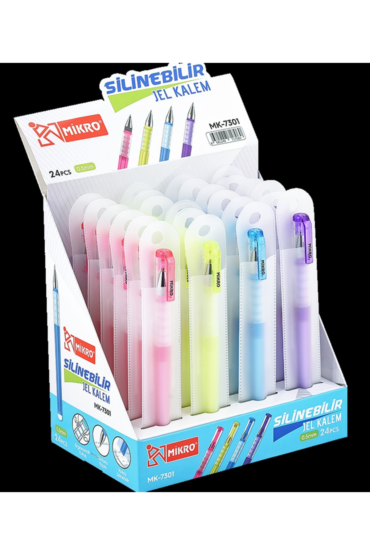 みみ Mikro MİKRO JEL KALEM SİLİNEBİLİR MK-7301 24 ADET - Fiyatı, Yorumları