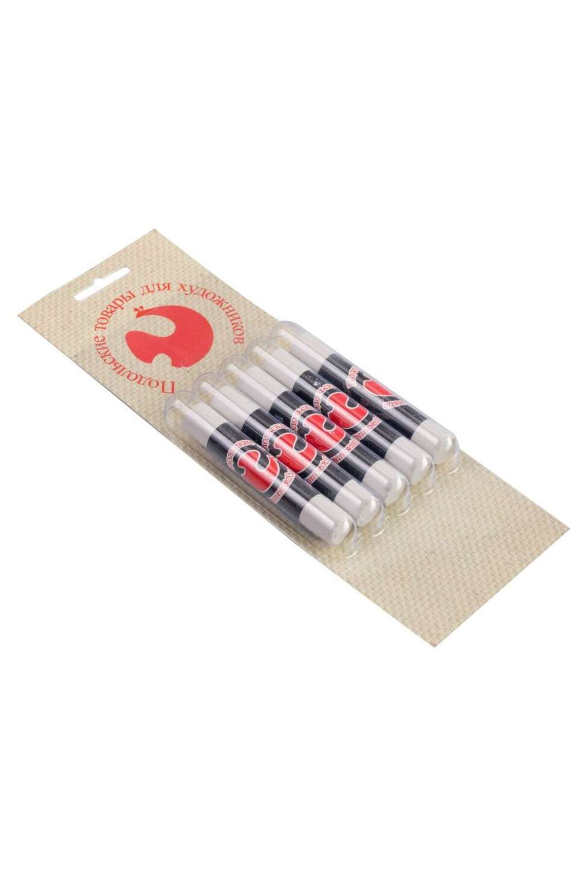 ST. PETERSBURG Podolsk Art Kömür Çubuk Seti 1x6 cm Beyaz 5li