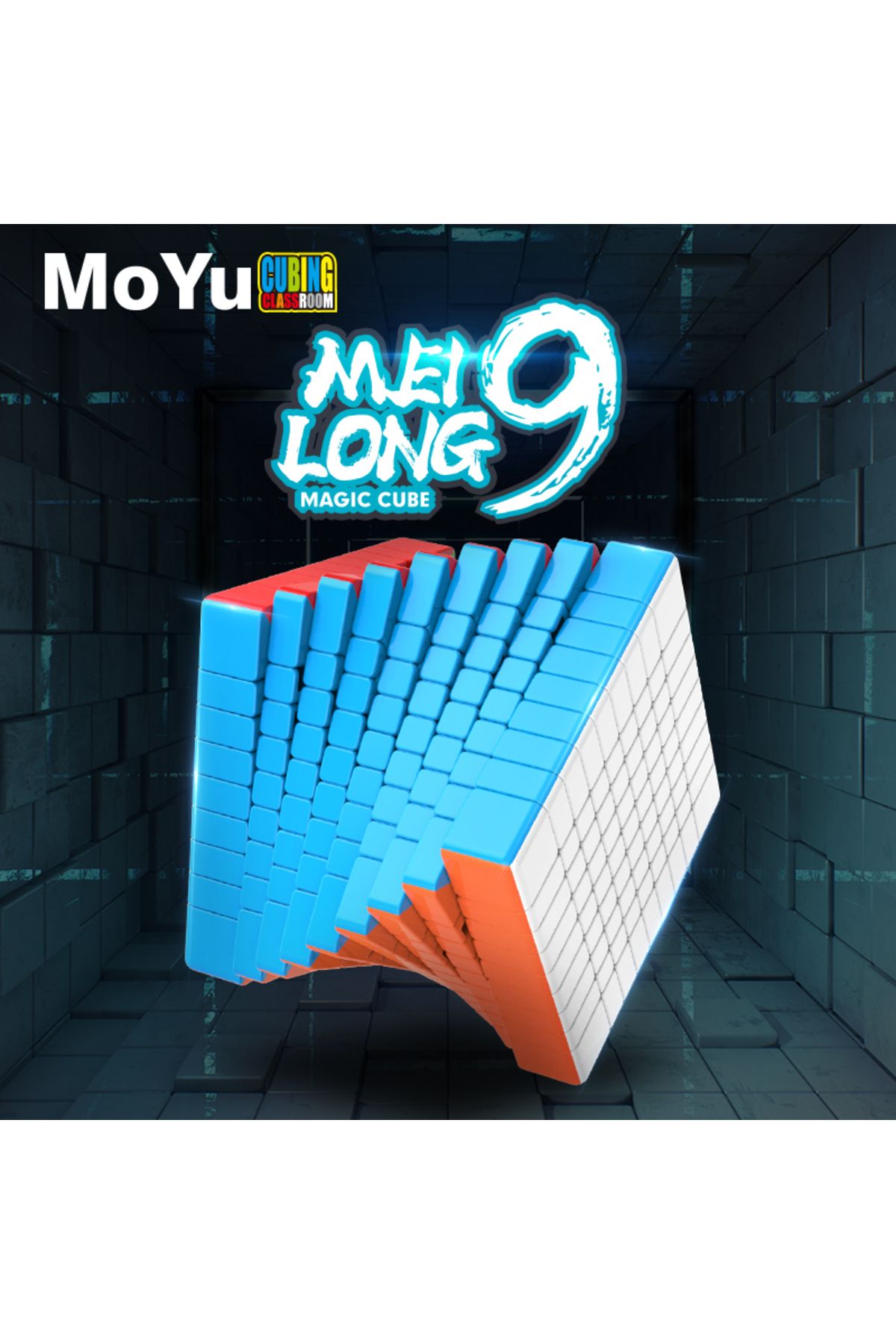 Choice-MoYu MFJS MeiLong 9x9 Magic Speed Cube Stickerless Professional Fidget Toys Meilong 9 9X9 Cubo Ma... 2