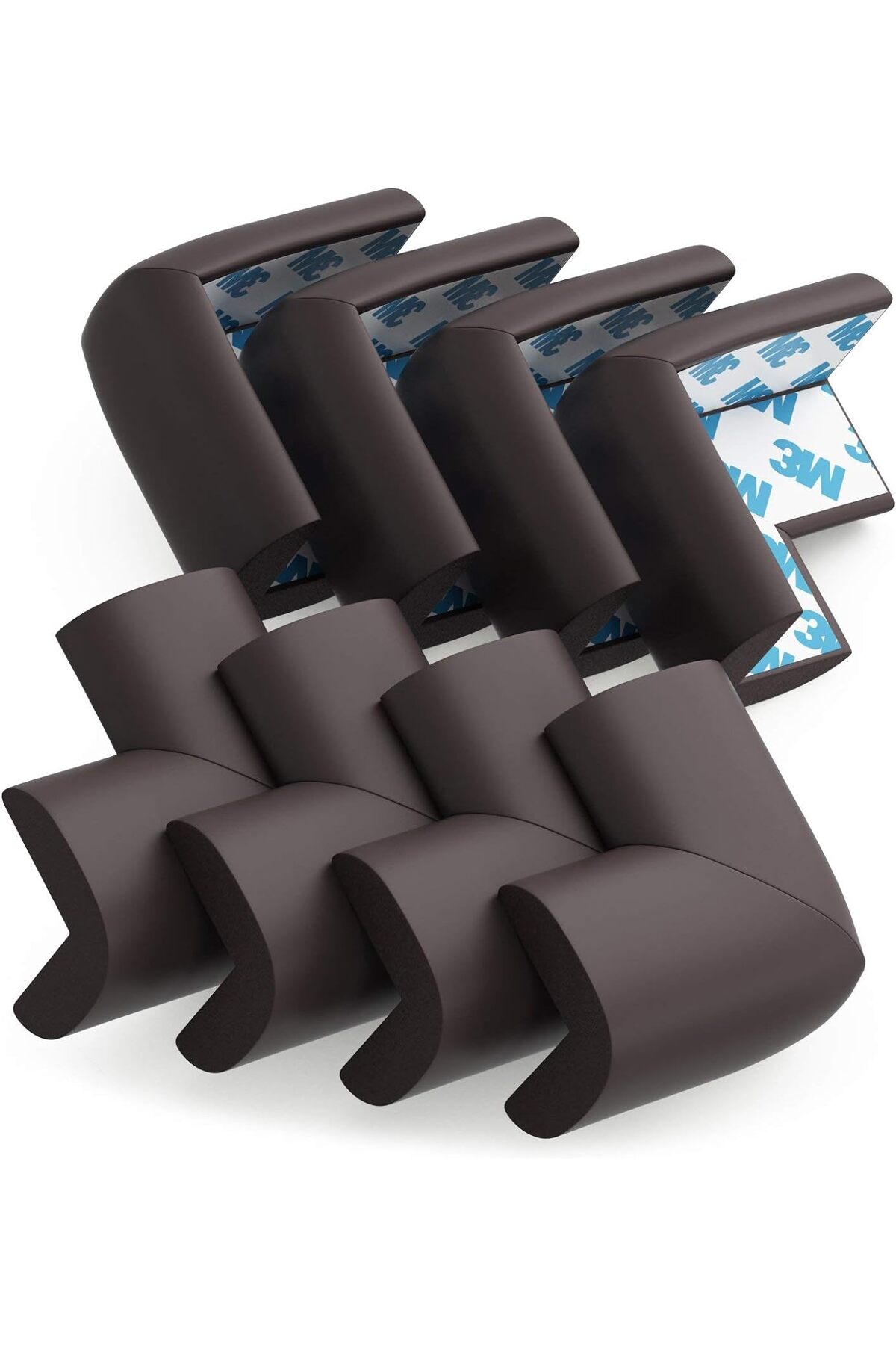 Miningaa 12 Adet Köşe Koruyucu Yastık Saf Kauçuk Masa Sehpa Kenar Köşe Koruyucu Çocuk Bebek Emniyet Koruma fotoğrafı 5 (önizleme)