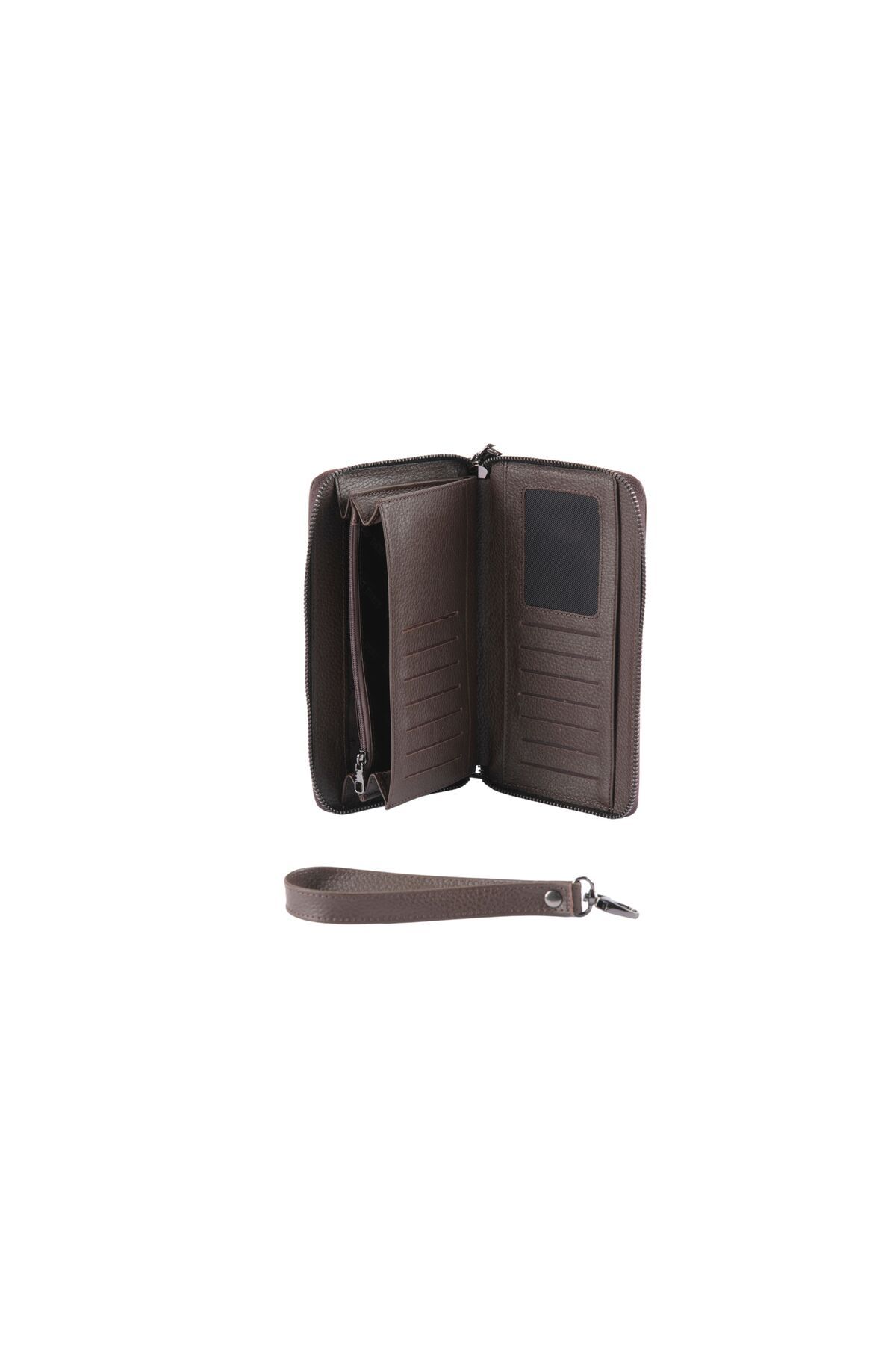 کیف پول مردانه و زنانه PORTFOLIO UNSEX قهوه BC425 02 Karalı Deri