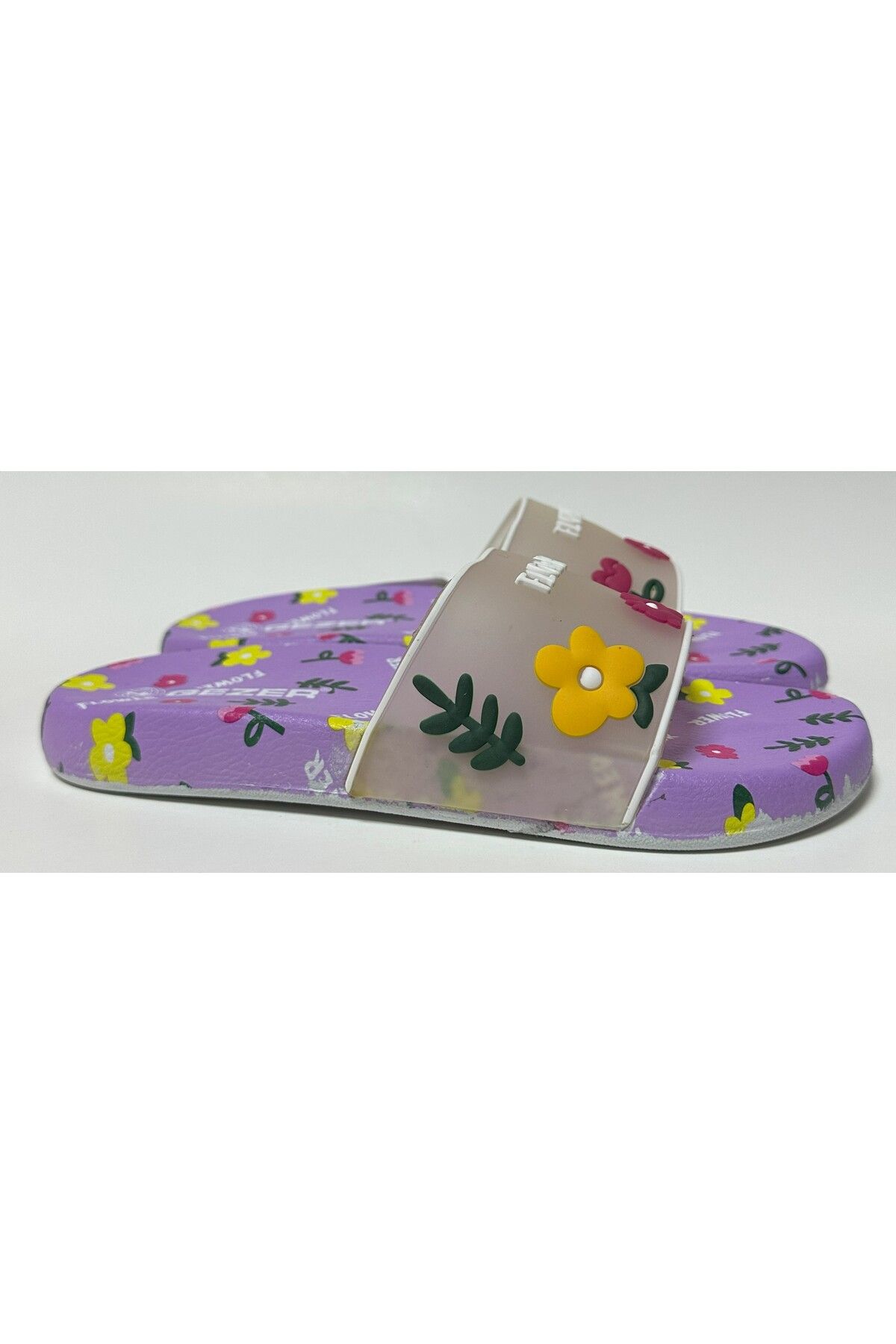 GEZER-Balcon și papuci de casă antiderapante, din plastic, cu tematică de flori, piscină, mare, baie 7